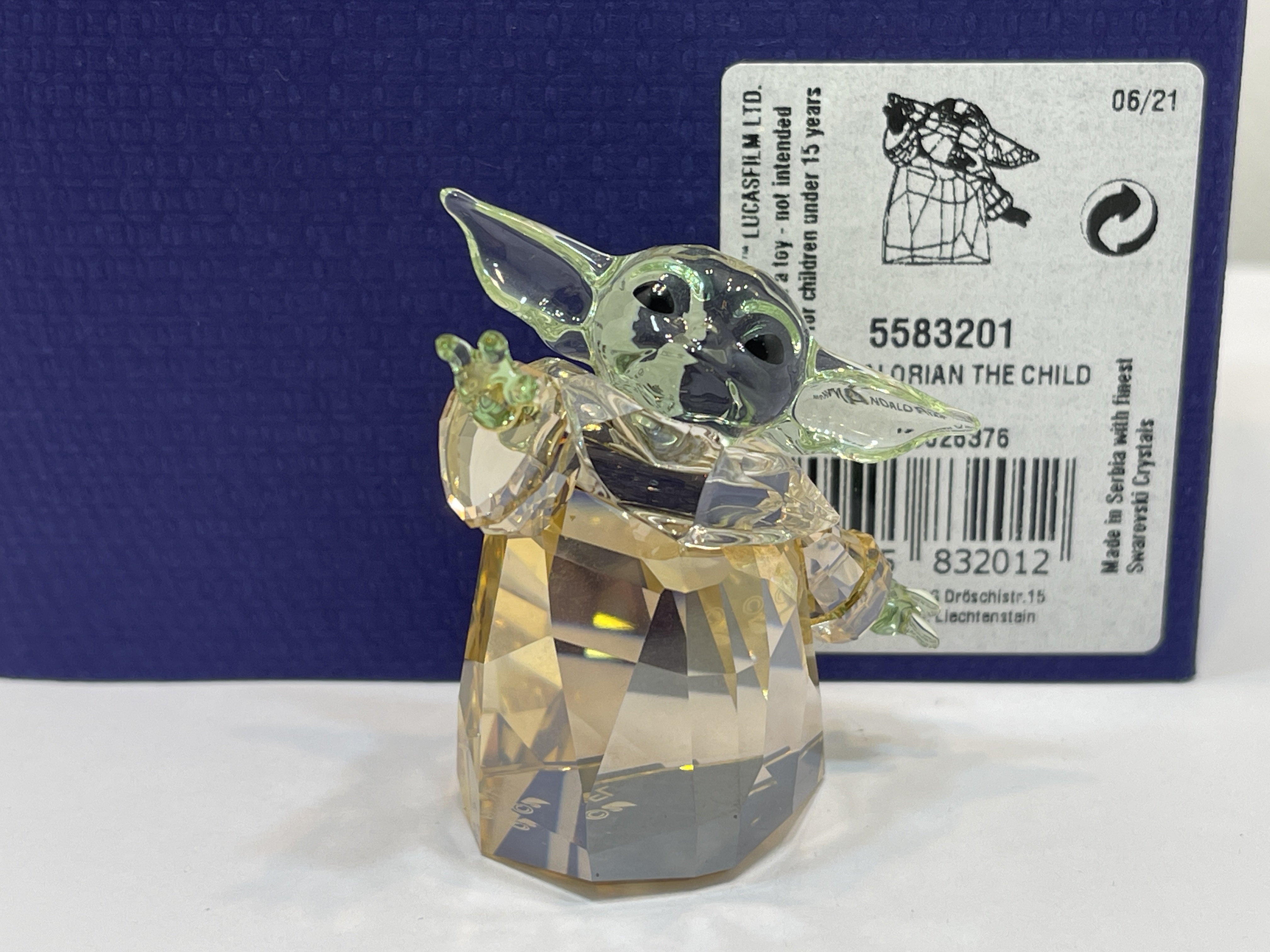 Swarovski Figur 5583201 Star Wars Baby Yoda 4,2 cm. Ovp Zertifikat. Top Zustand  
