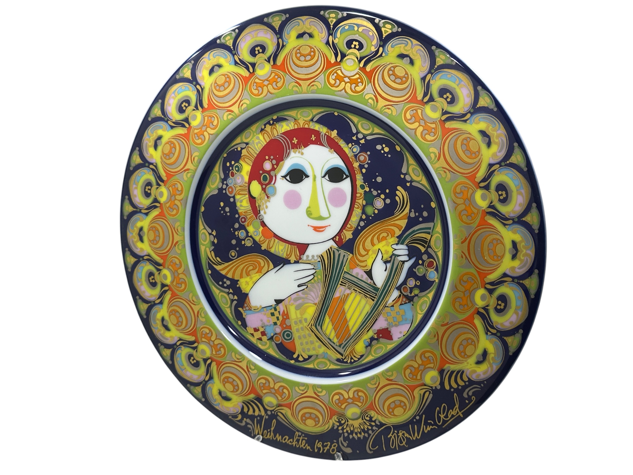 Rosenthal Porzellan Weihnachtsteller 1978 Ø: 28,7 cm. Top Zustand