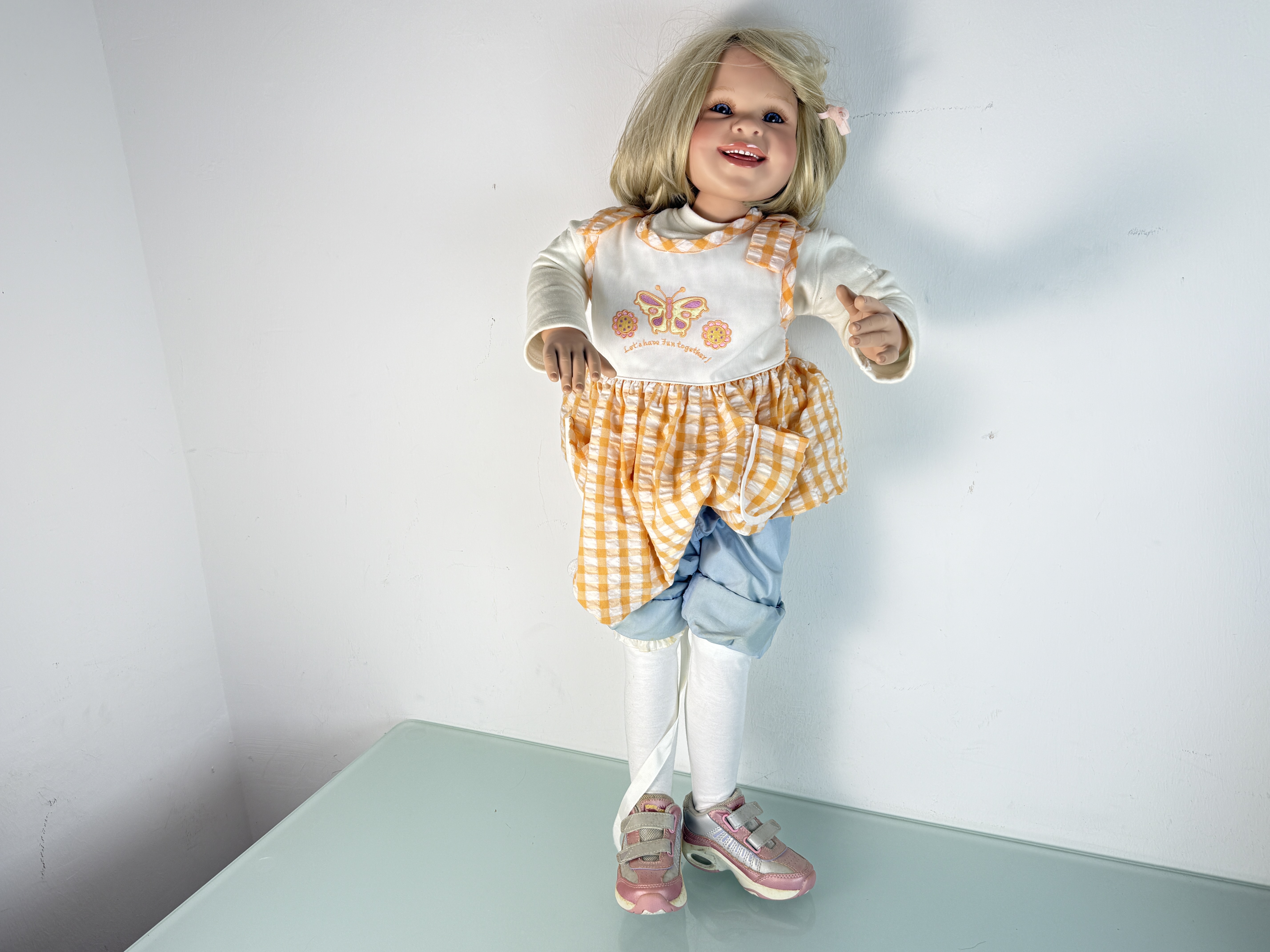 Pamela Erff Vinyl Künstlerpuppe Puppe 90 cm. Top Zustand 