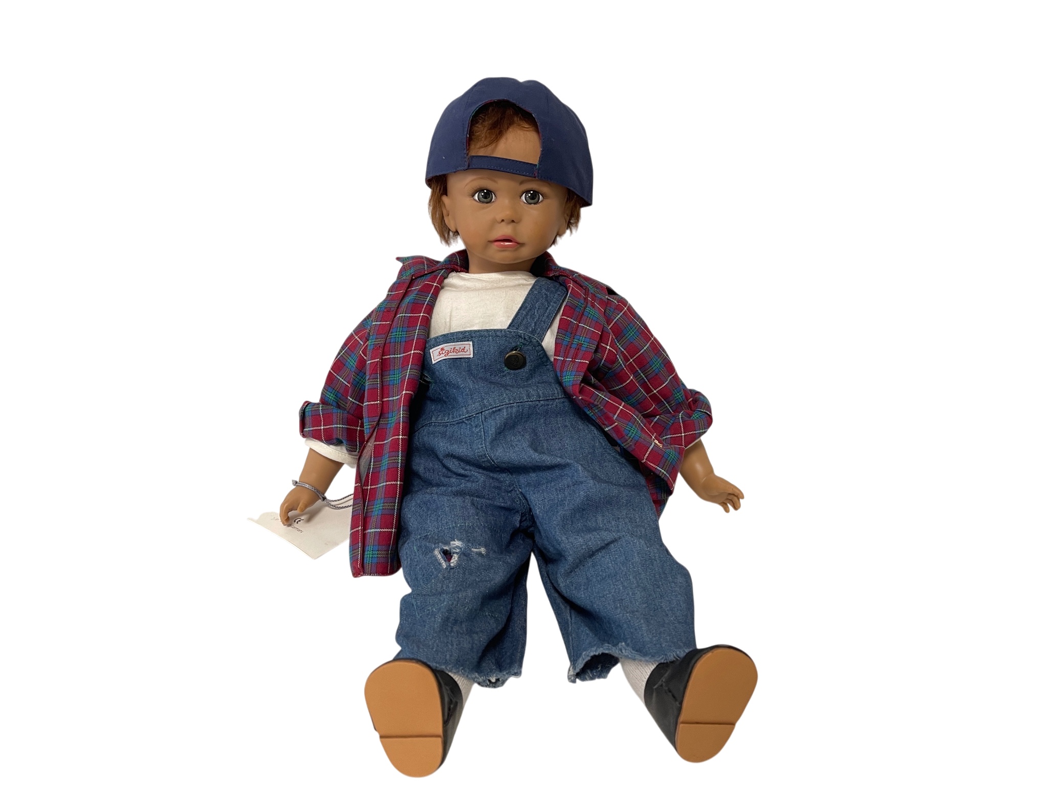 Sigikid Künstlerpuppe Vinyl Puppe 47 cm. Top Zustand.  