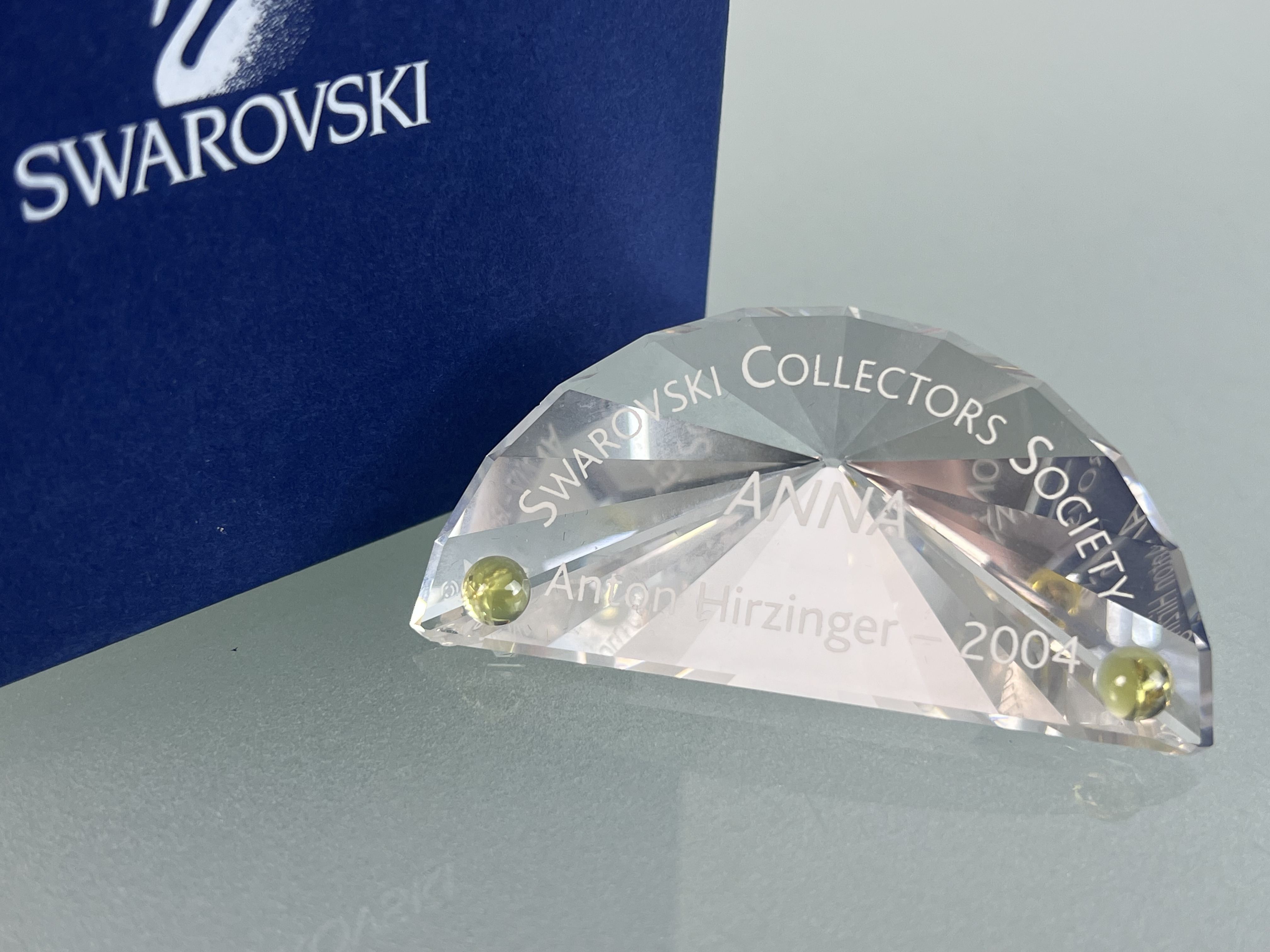 Swarovski Figur Kristall Schild Anna. Ovp - Top Zustand