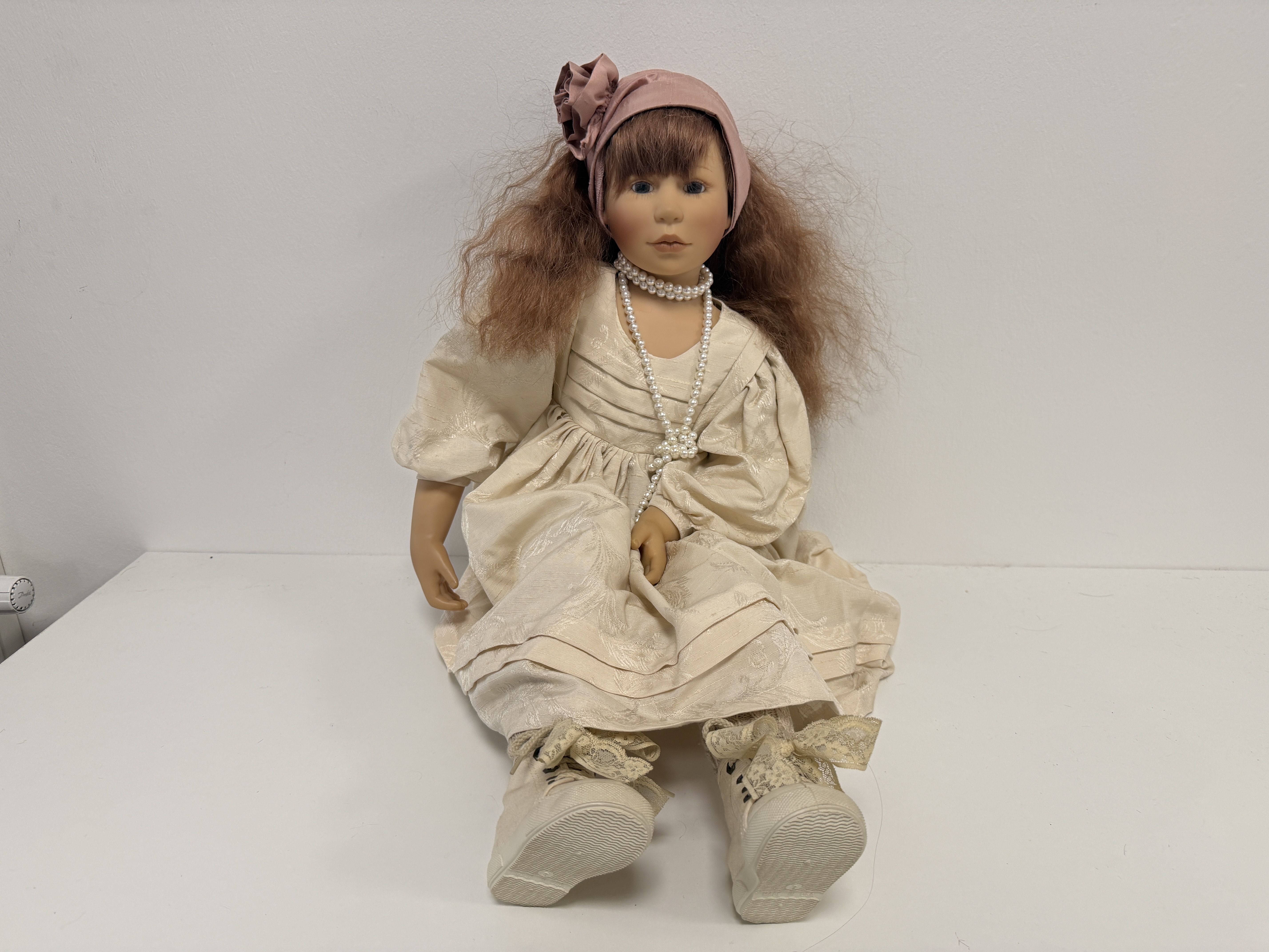 Christine Kleinert Künstlerpuppe Vinyl Puppe 85 cm. Top Zustand   