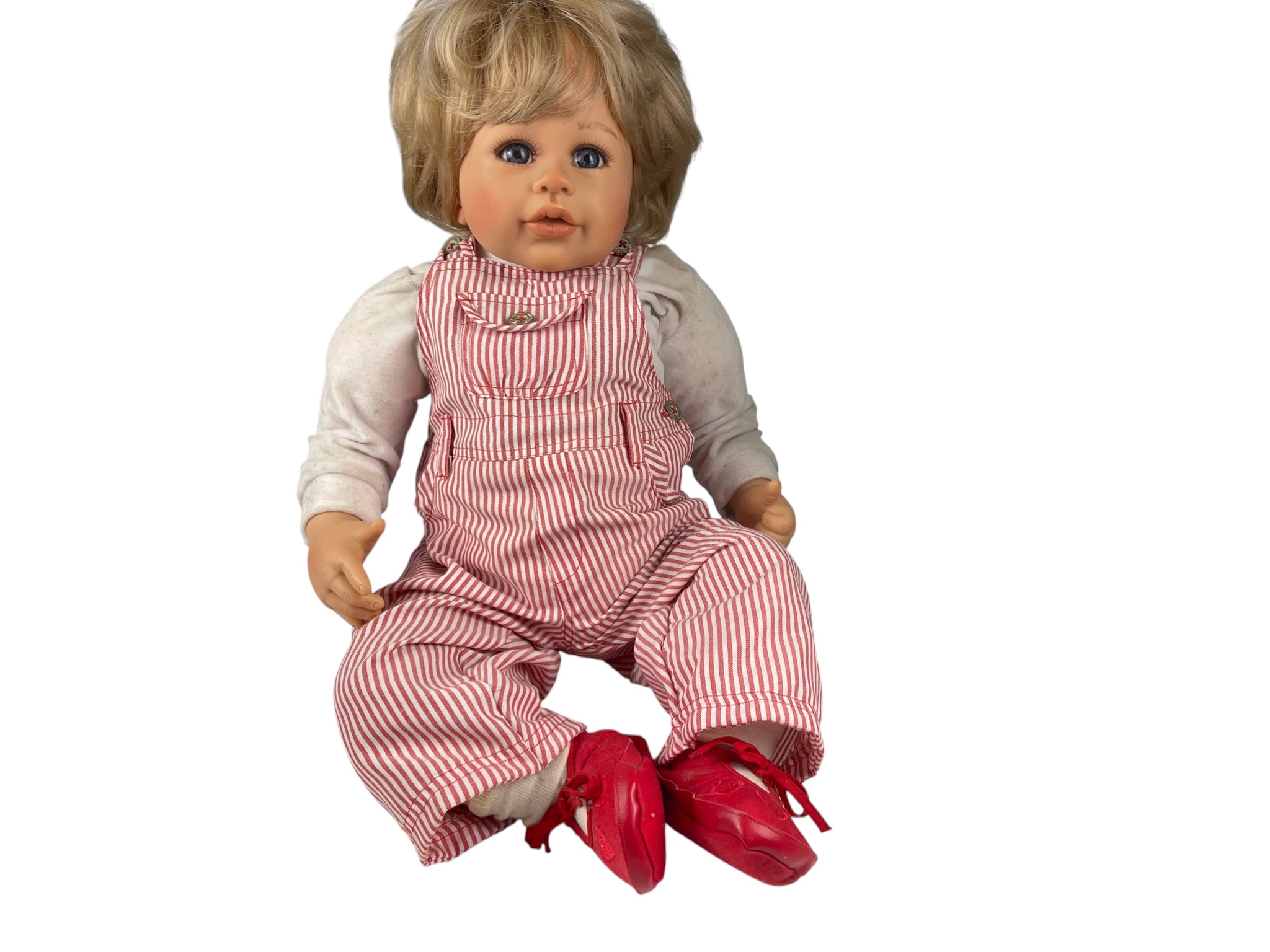 Monika Levenig Künstlerpuppe Vinyl Puppe 50 cm. leicht Schmutzig 