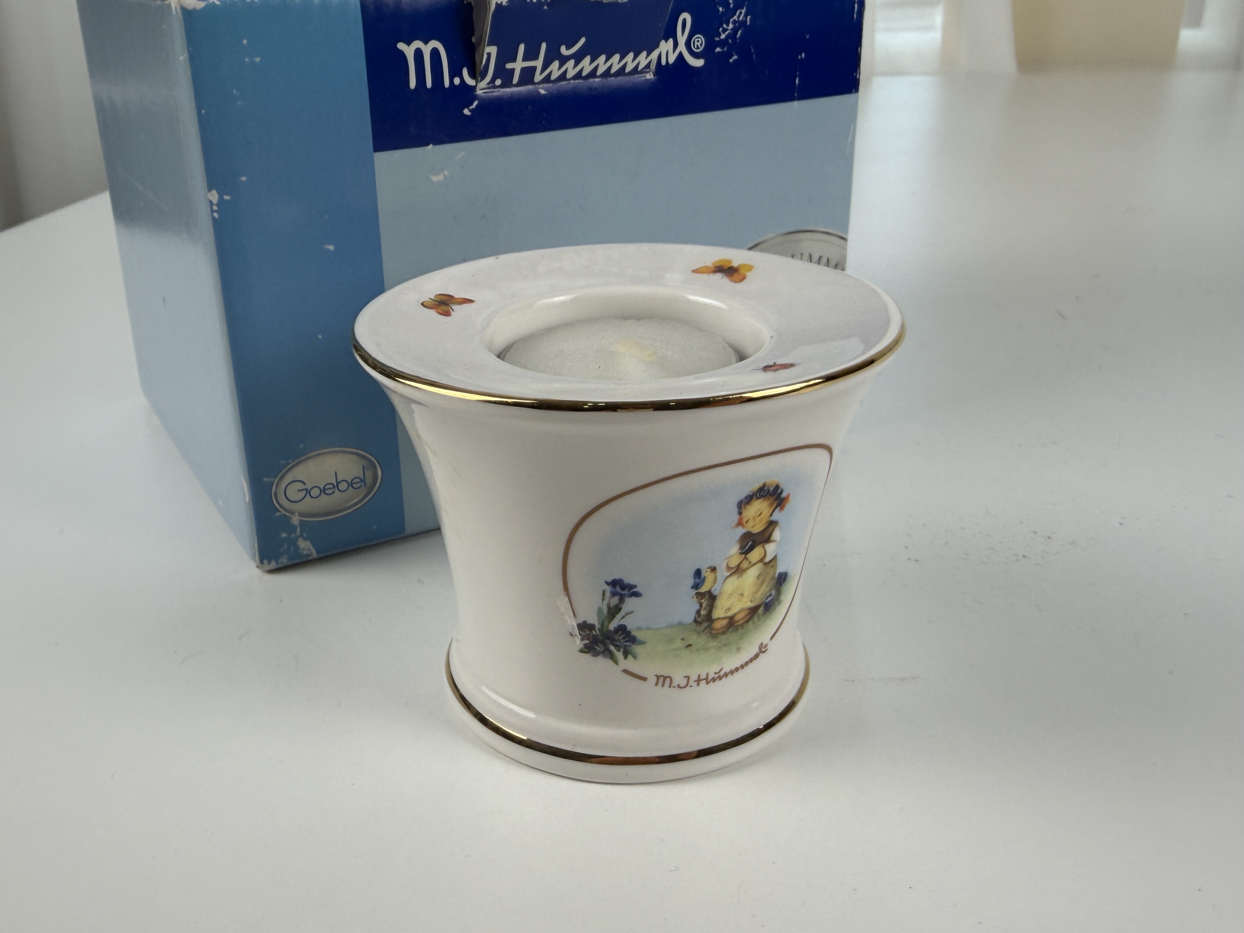  Hummel Teelicht Kerzenständer 7cm + Ø 8,5 cm. 1 Wahl - Top Zustand