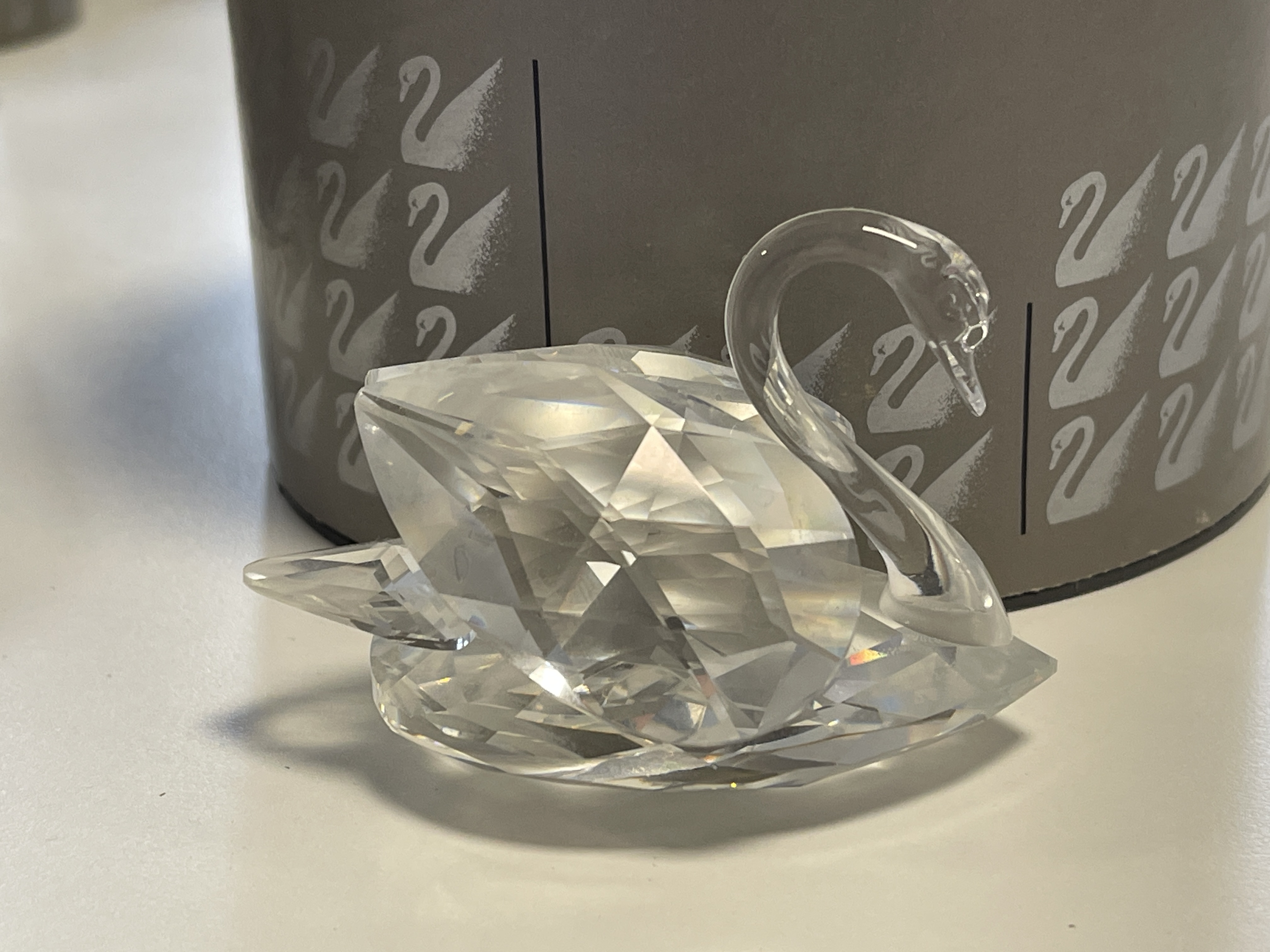 Swarovski Figur 010005 Großer Schwan 7,5 cm. Mit Ovp & Zertifikat. Top Zustand 