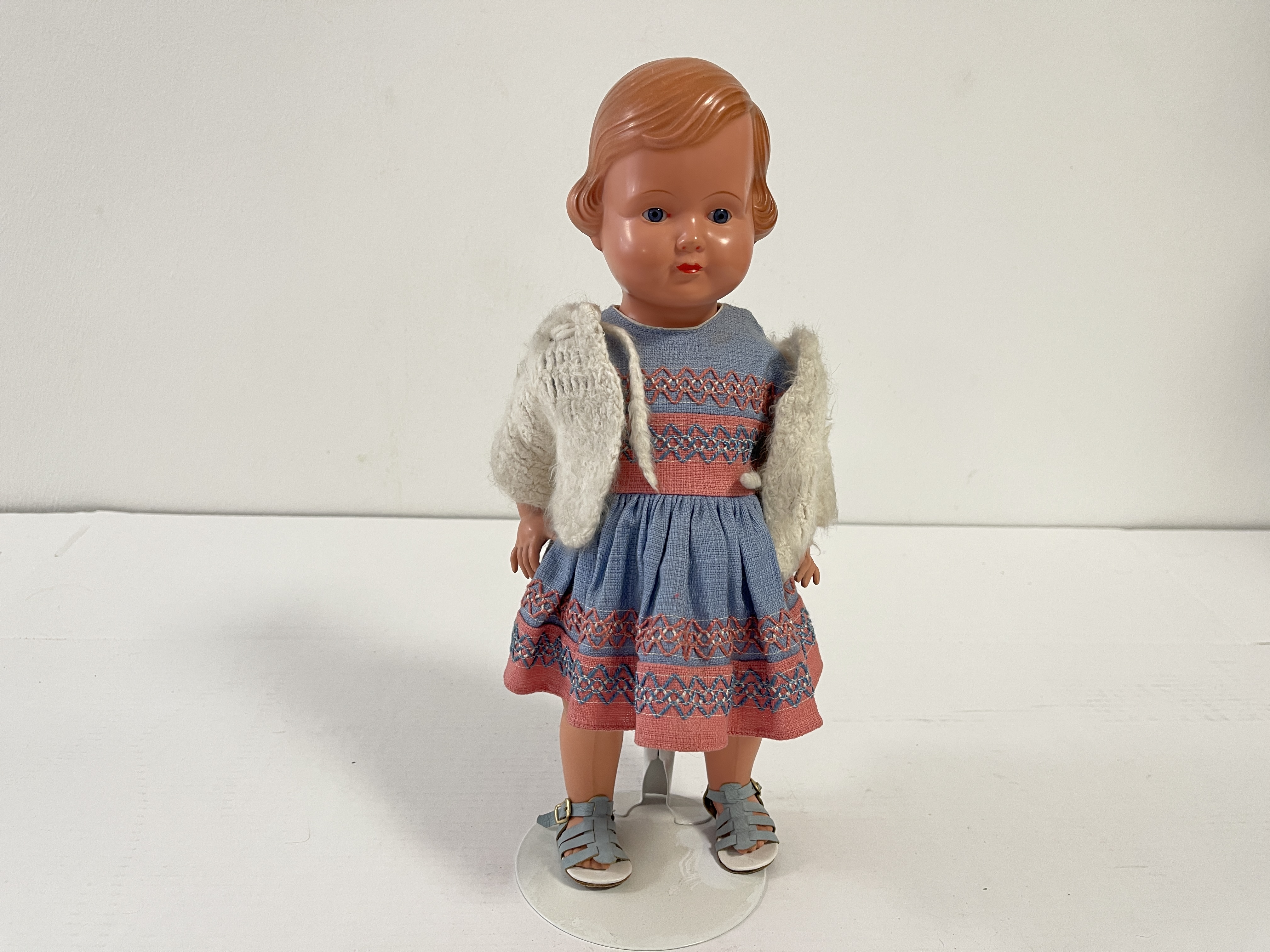 Künstlerpuppe Alte Zelluloid Puppe 35 cm Zustand Siehe Fotos 