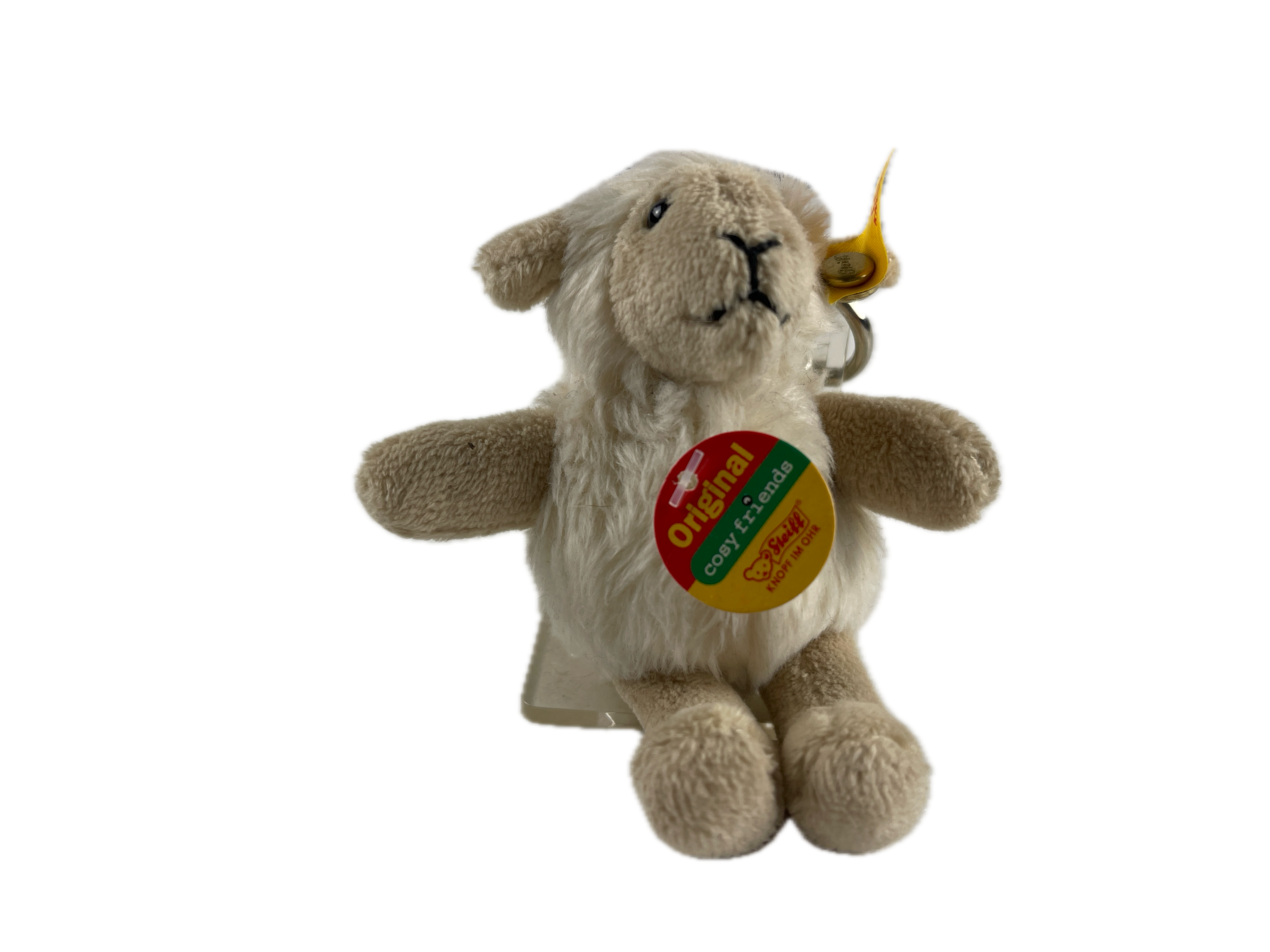 Steiff Tier Schlüsselanhänger 110221 Schaf 10 cm. Top Zustand  