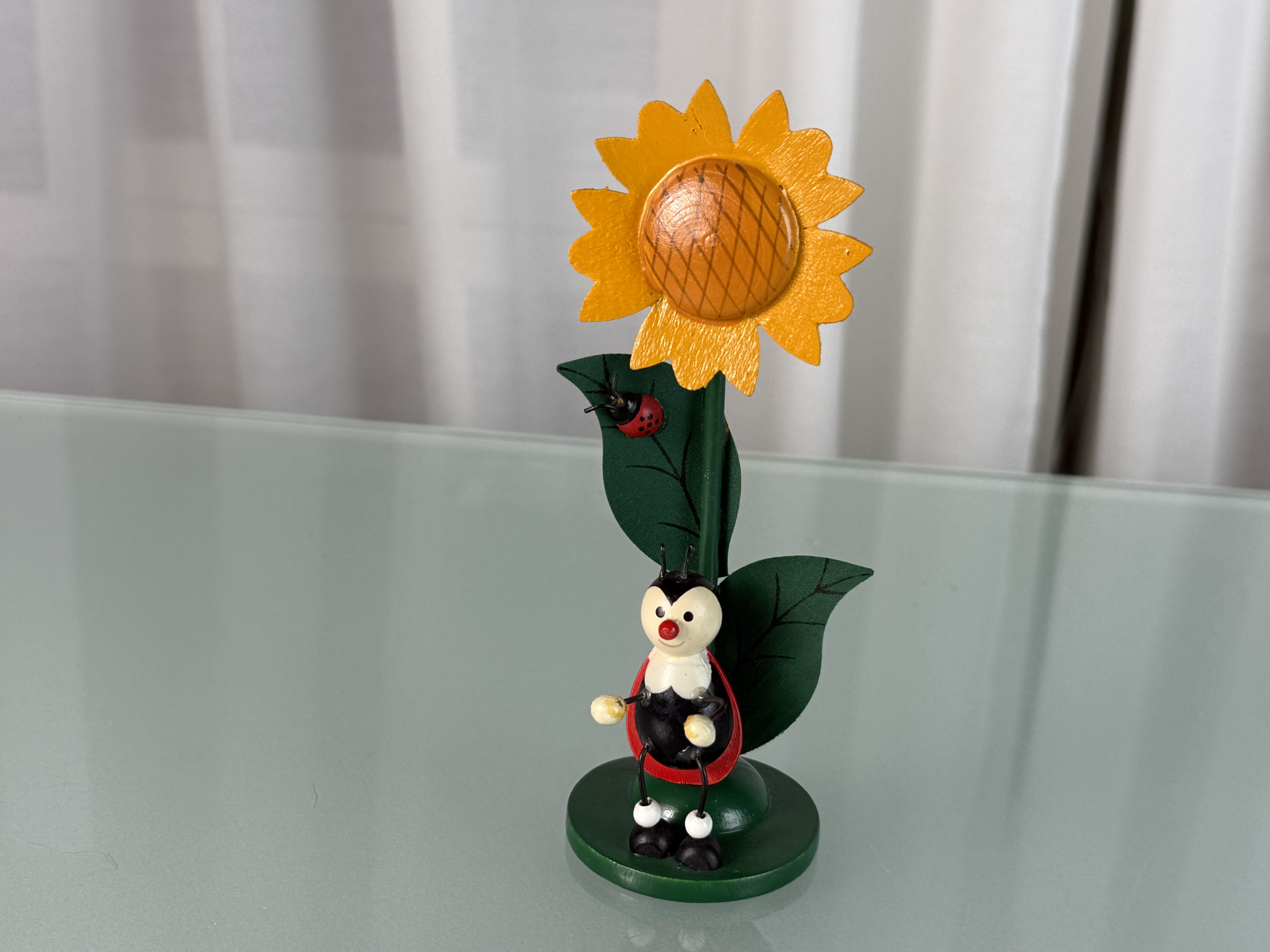 Erzgebirge Figur Sonnenblume 16 cm. Top Zustand 