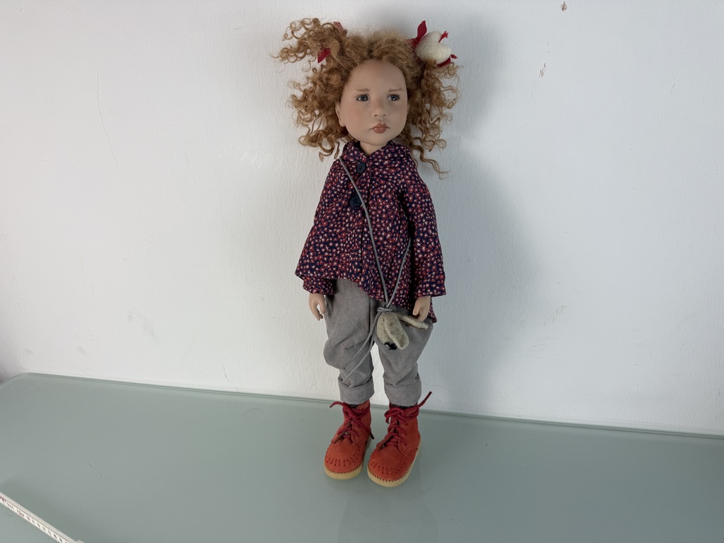Zwergnase Künstlerpuppe Nicole Marschollek Puppe 44 cm. Top Zustand   