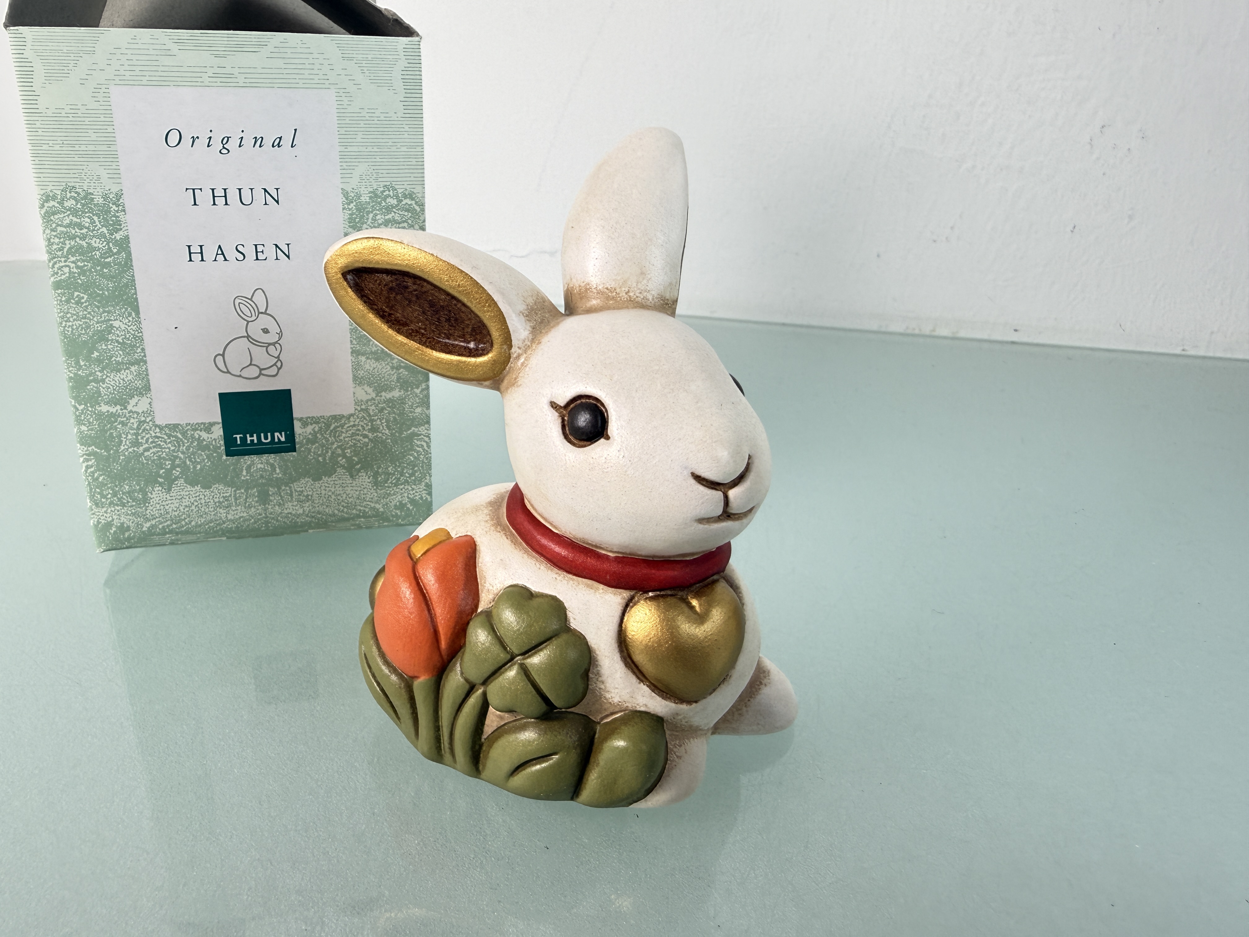 Thun Bozner Figur Hase 10 cm. - Top Zustand