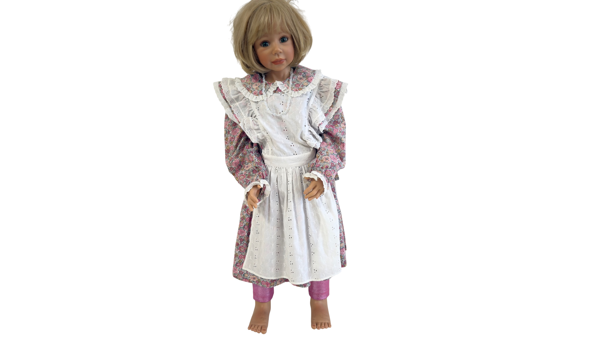 Künstlerpuppe Puppe Monika Levenig Vinyl Puppe 98 cm. leicht schmutzig 