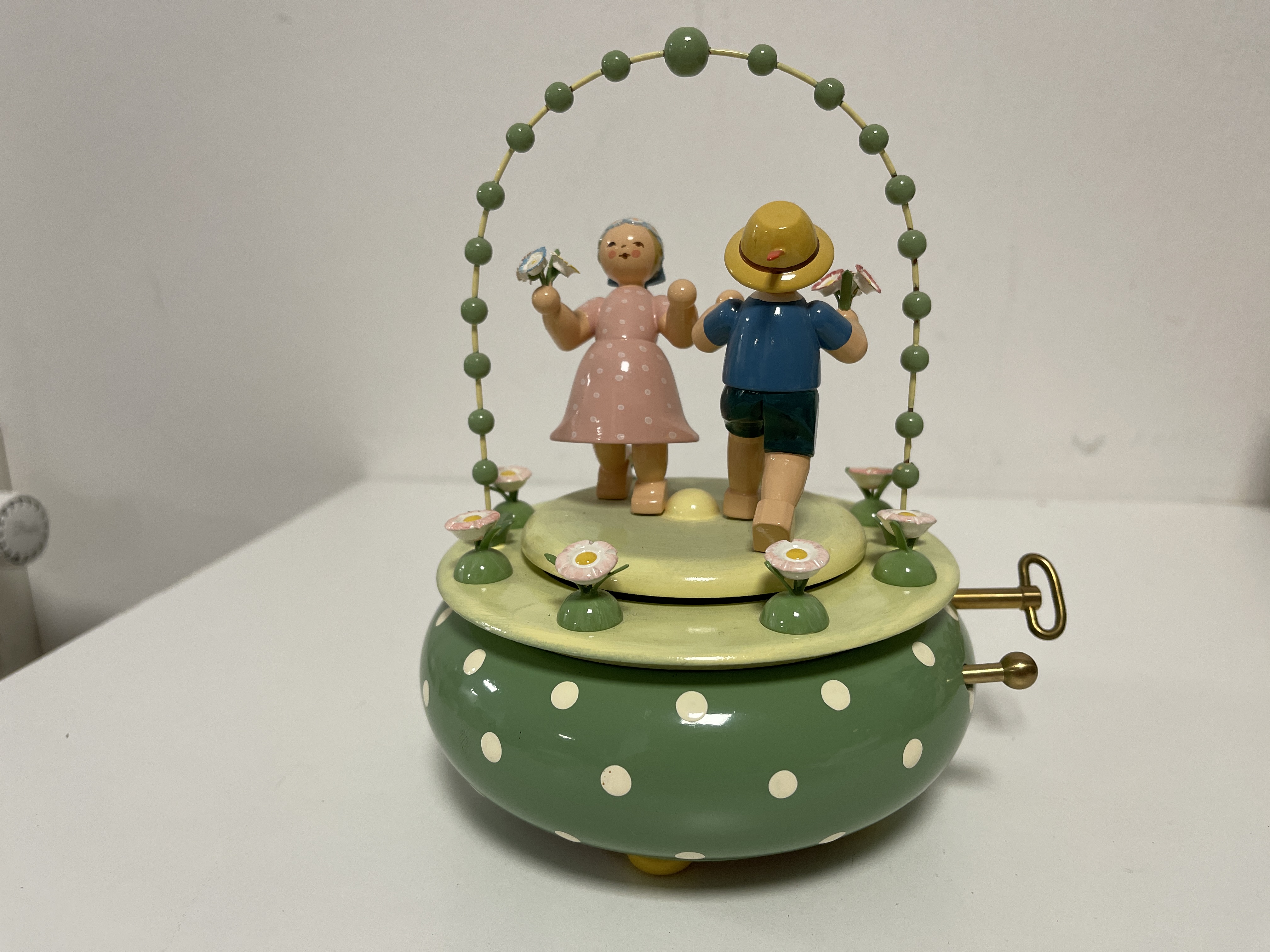 Wendt und kühn Erzgebirge Figur Spieluhr 17 cm - Top Zustand 