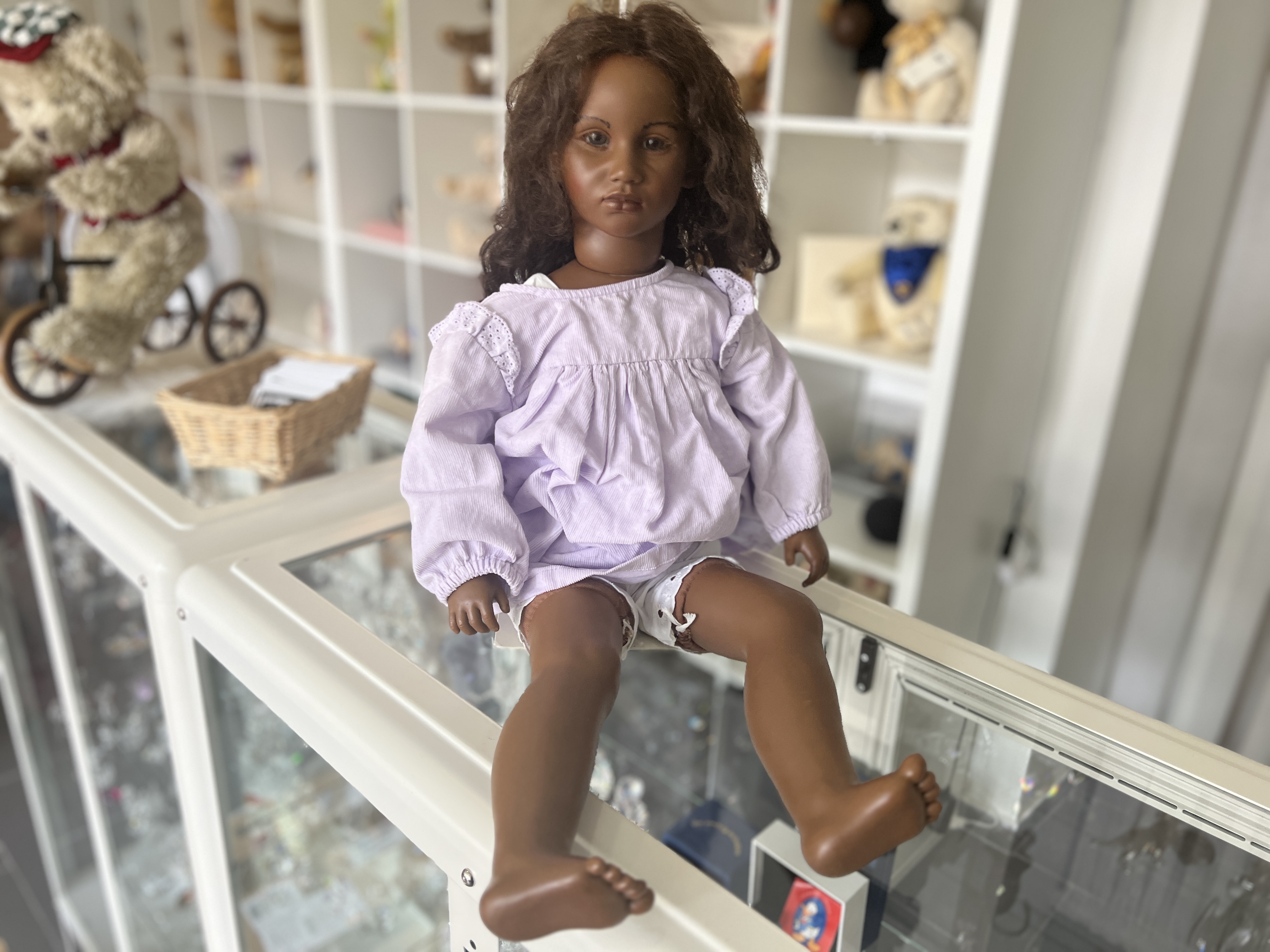  Annette Himstedt Puppe Fatou 60 cm. Top Zustand   