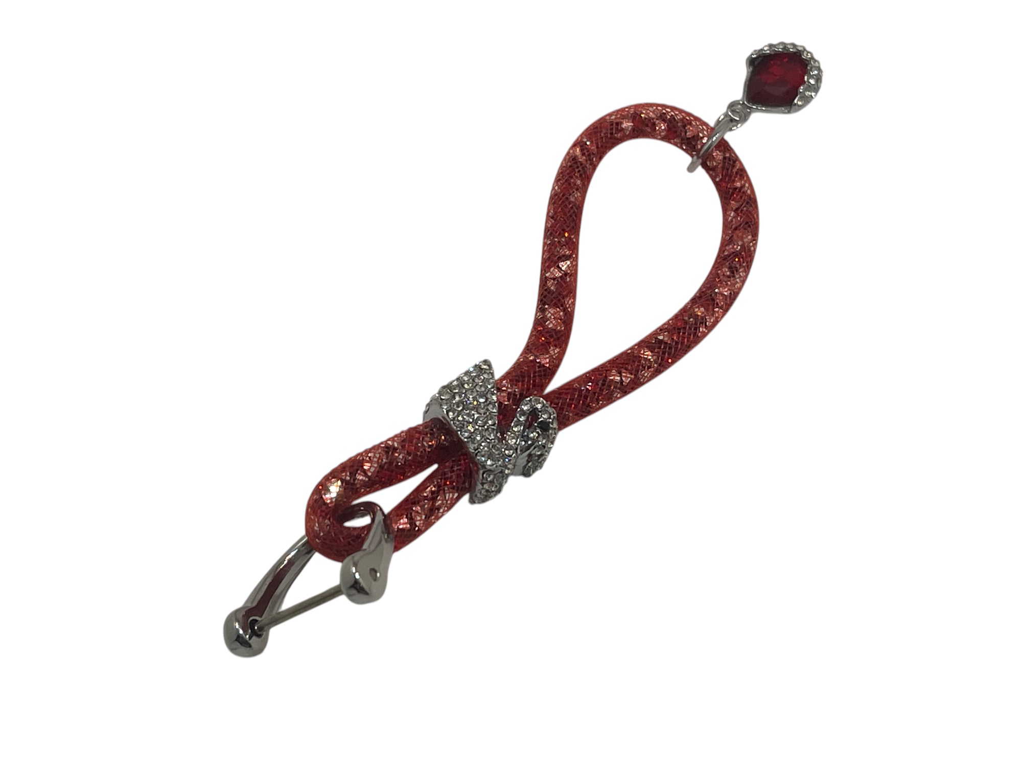 Schlüsselanhänger Schwan Rot 15,5 cm. Top Zustand  