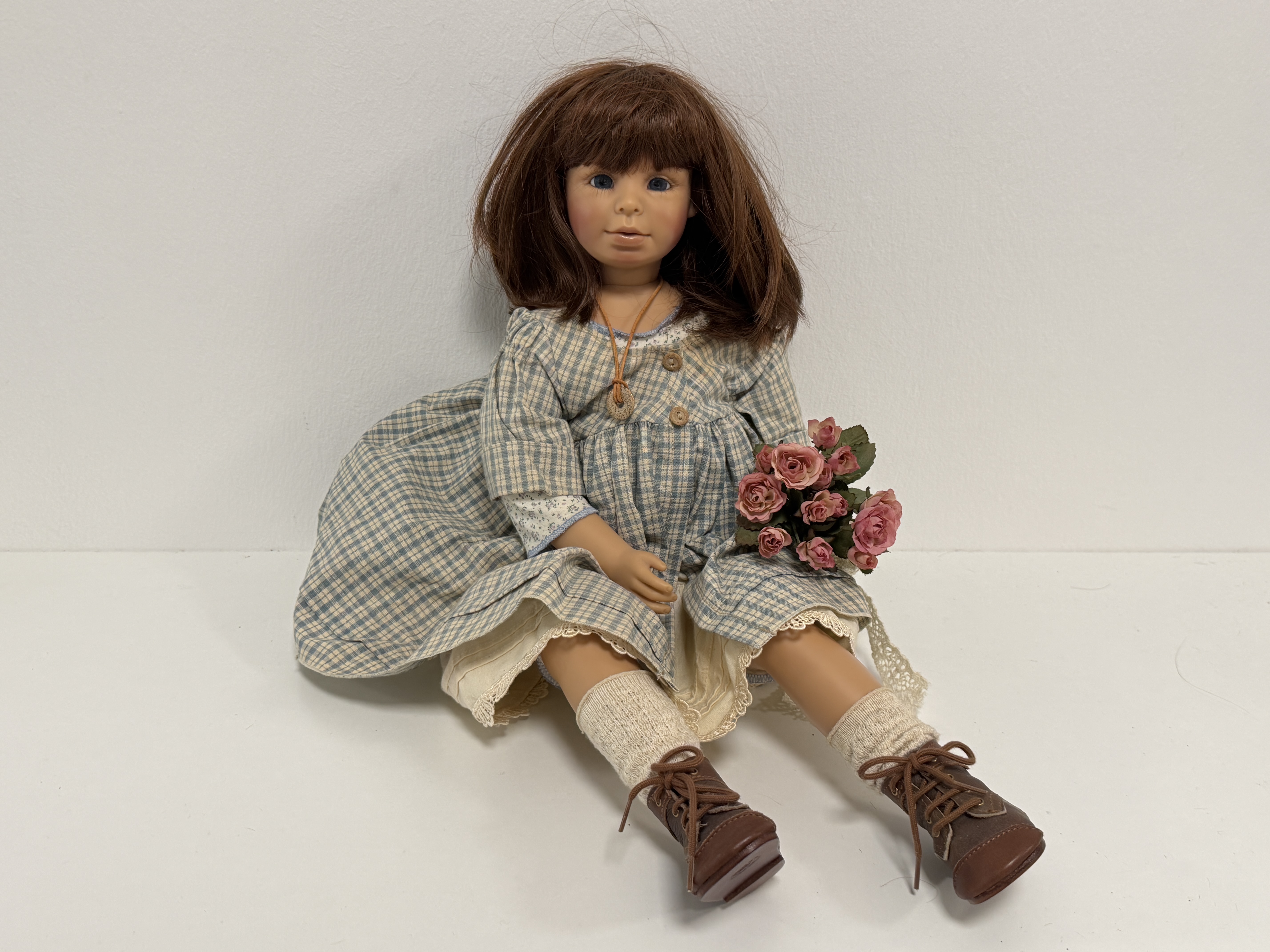 Bettina Feigenspan Hirsch Künstlerpuppe Vinyl Puppe 63 cm. Top Zustand 