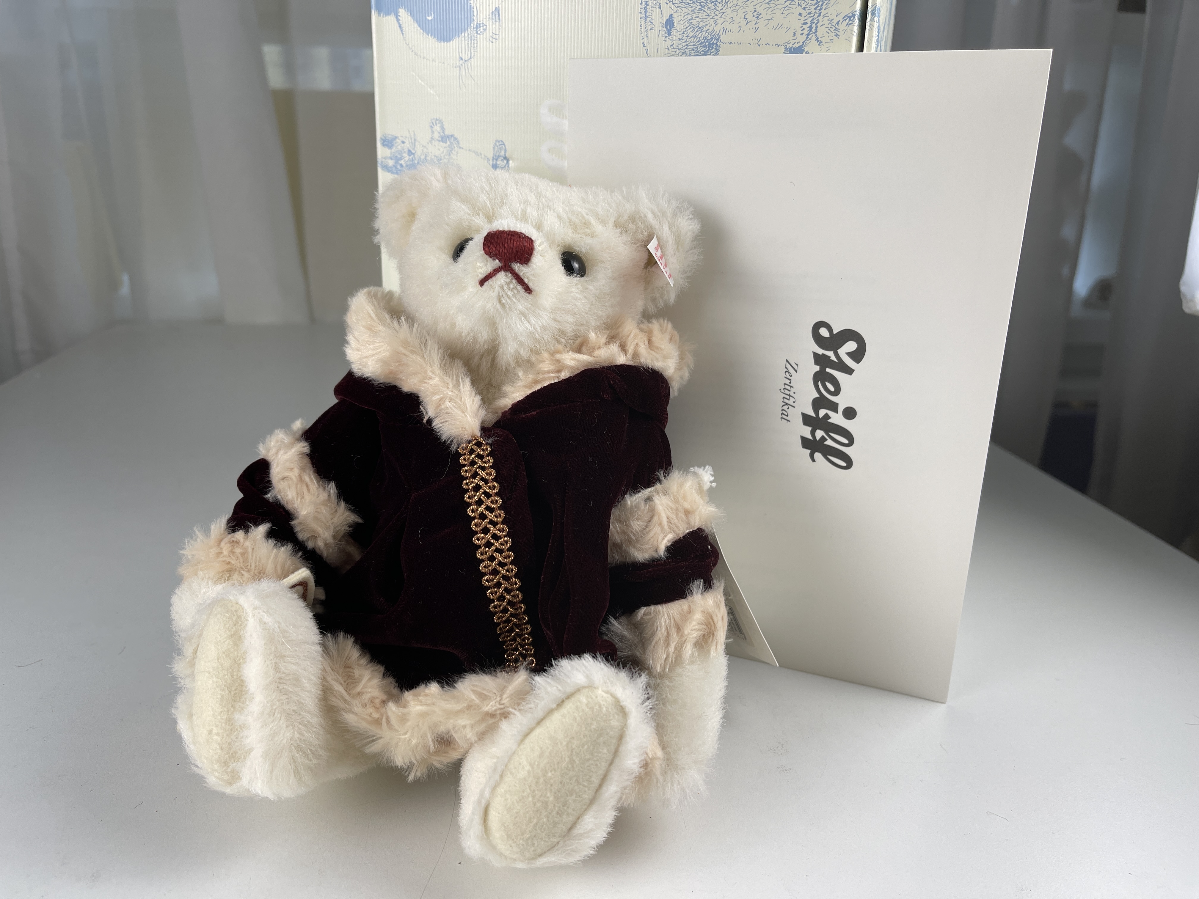 Steiff Tier 034749 Weihnachts-Teddybär 26 cm mit OVP  & Zertifikat Top Zustand 