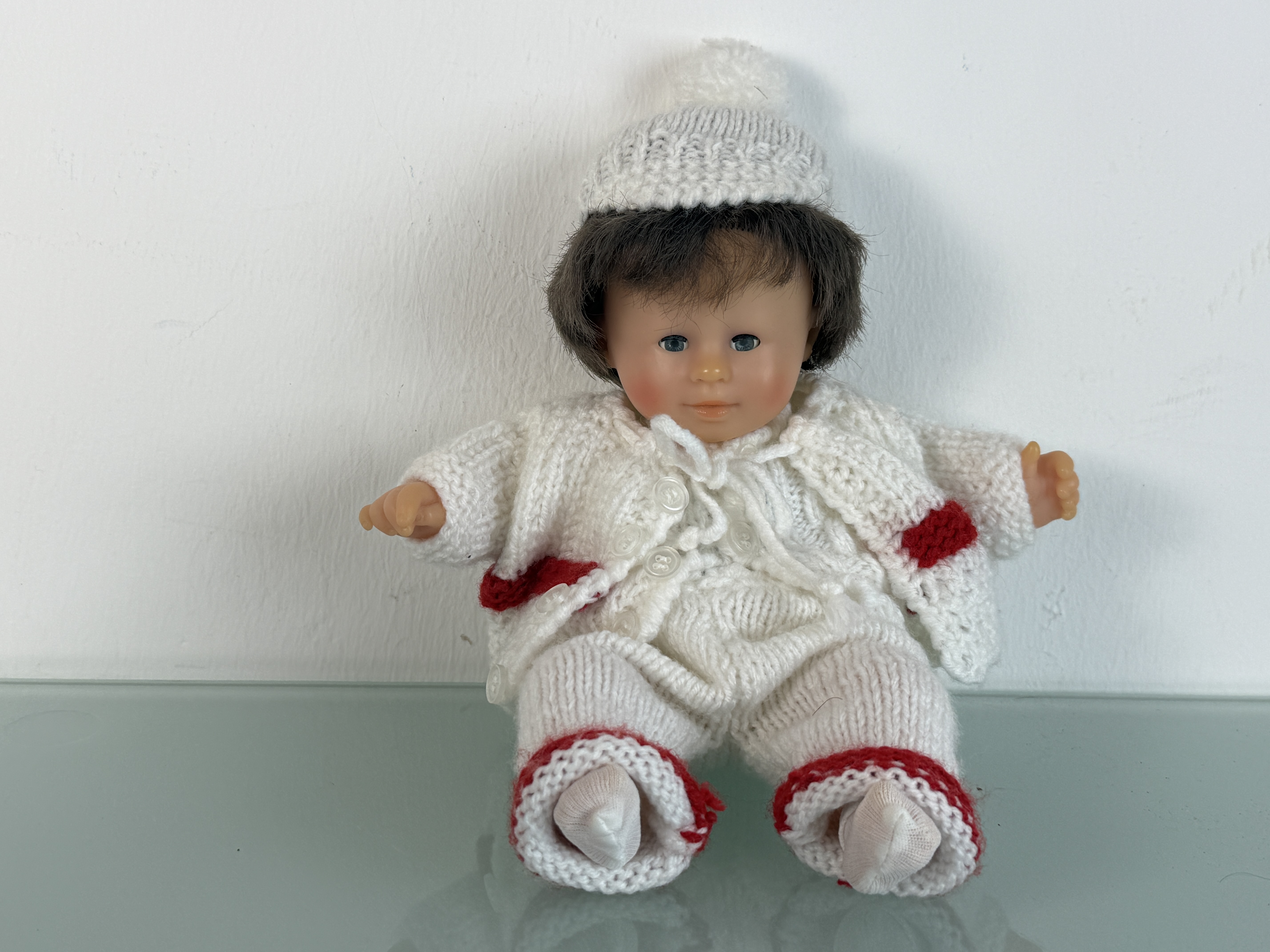 Künstlerpuppe Vinyl Puppe 25 cm Top Zustand  