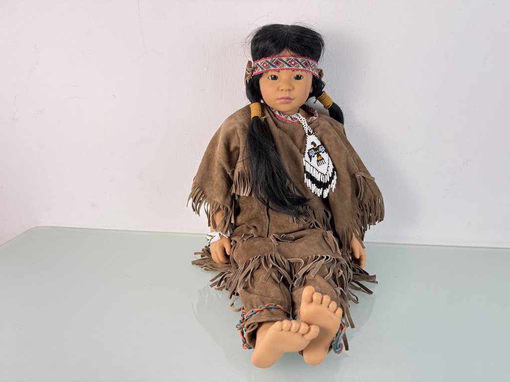 Künstlerpuppe Götz Karin Schmidt Vinyl Puppe 66 cm. Top Zustand
