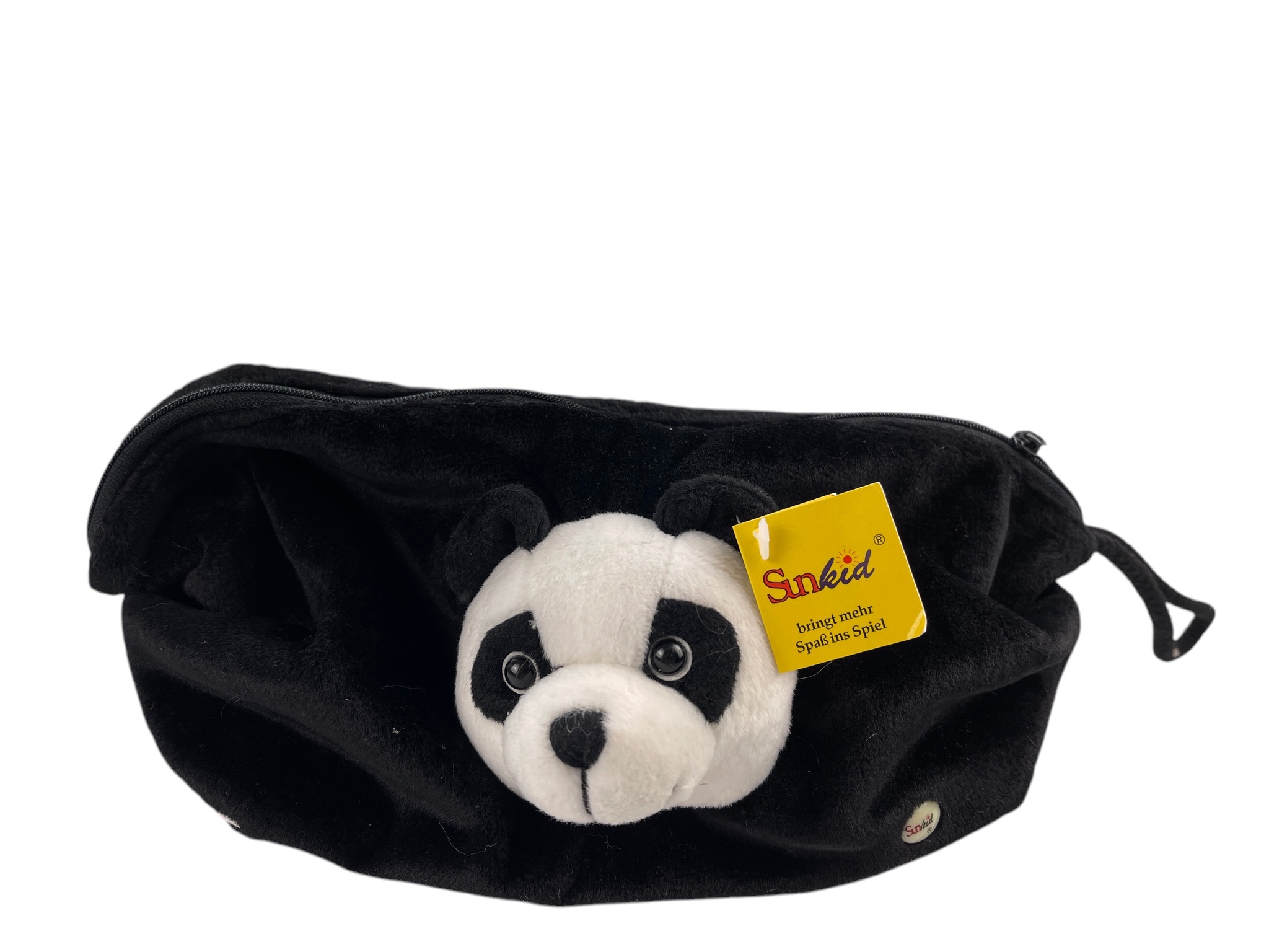 Kulturtasche Stofftier Tasche Sunkid Panda - 30 cm - Top Zustand 