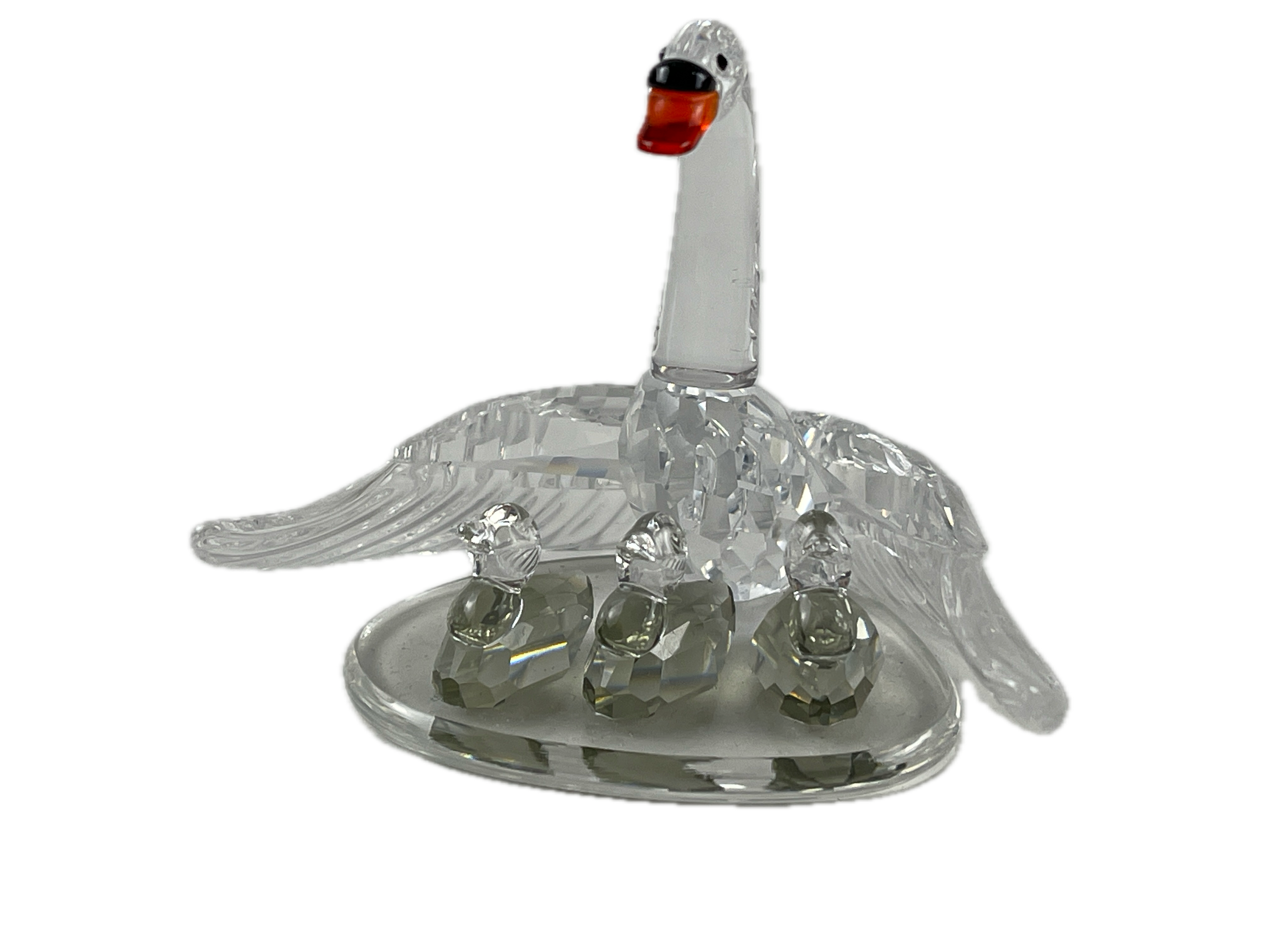 Swarovski Figur 243373 Schwan Familie. ca. 7,5 cm. Top Zustand