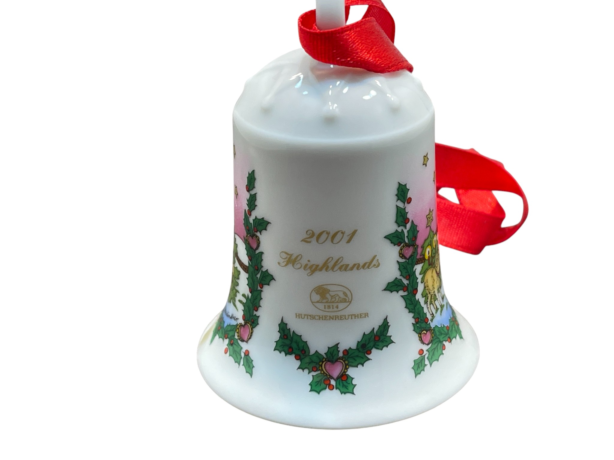  Hutschenreuther 2001 Weihnachtsglocke  7 cm. Top Zustand.     