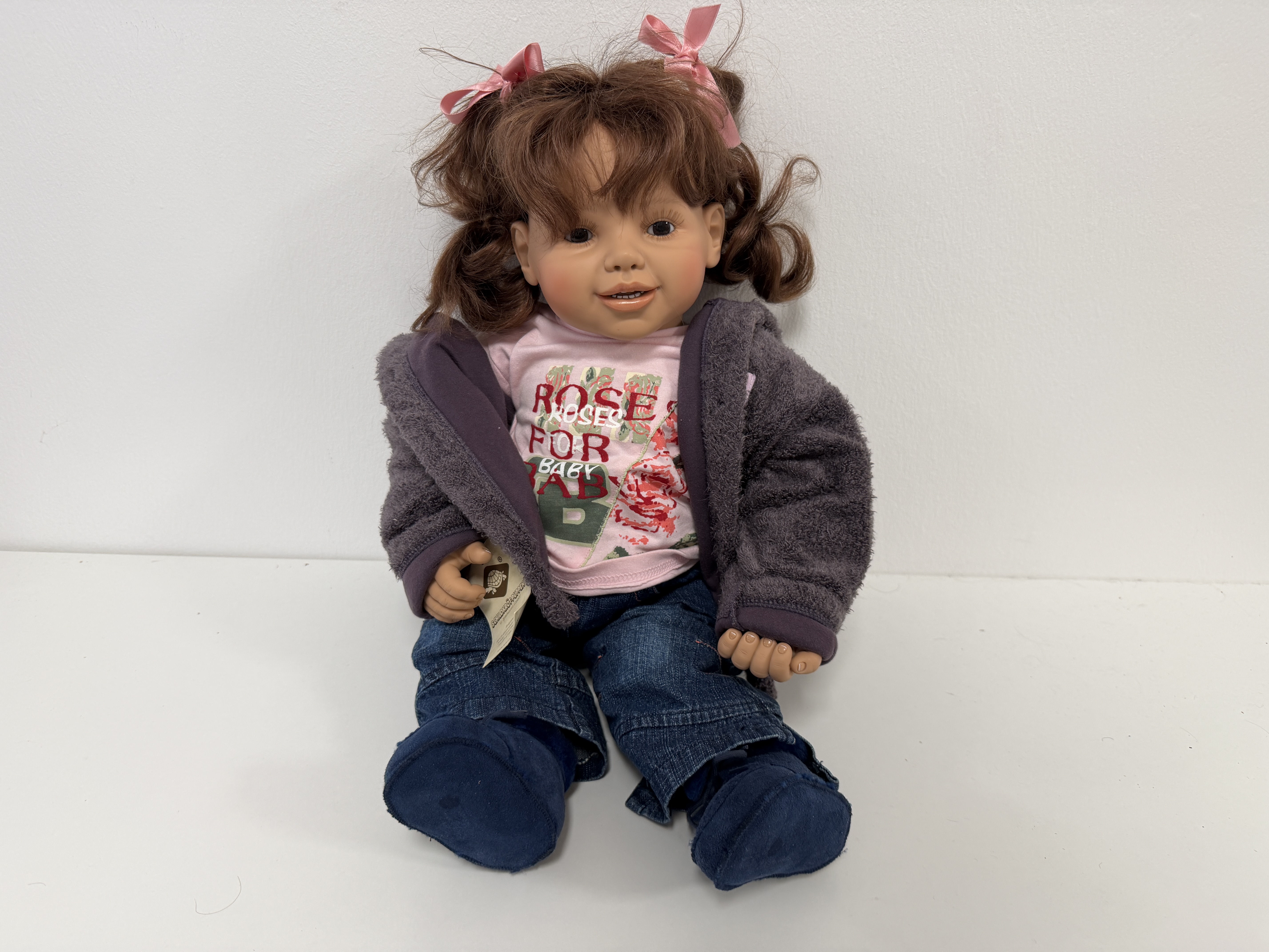 Ramona Hofmann Künstlerpuppe Vinyl Schildkrötpuppe 60 cm. Top Zustand   
