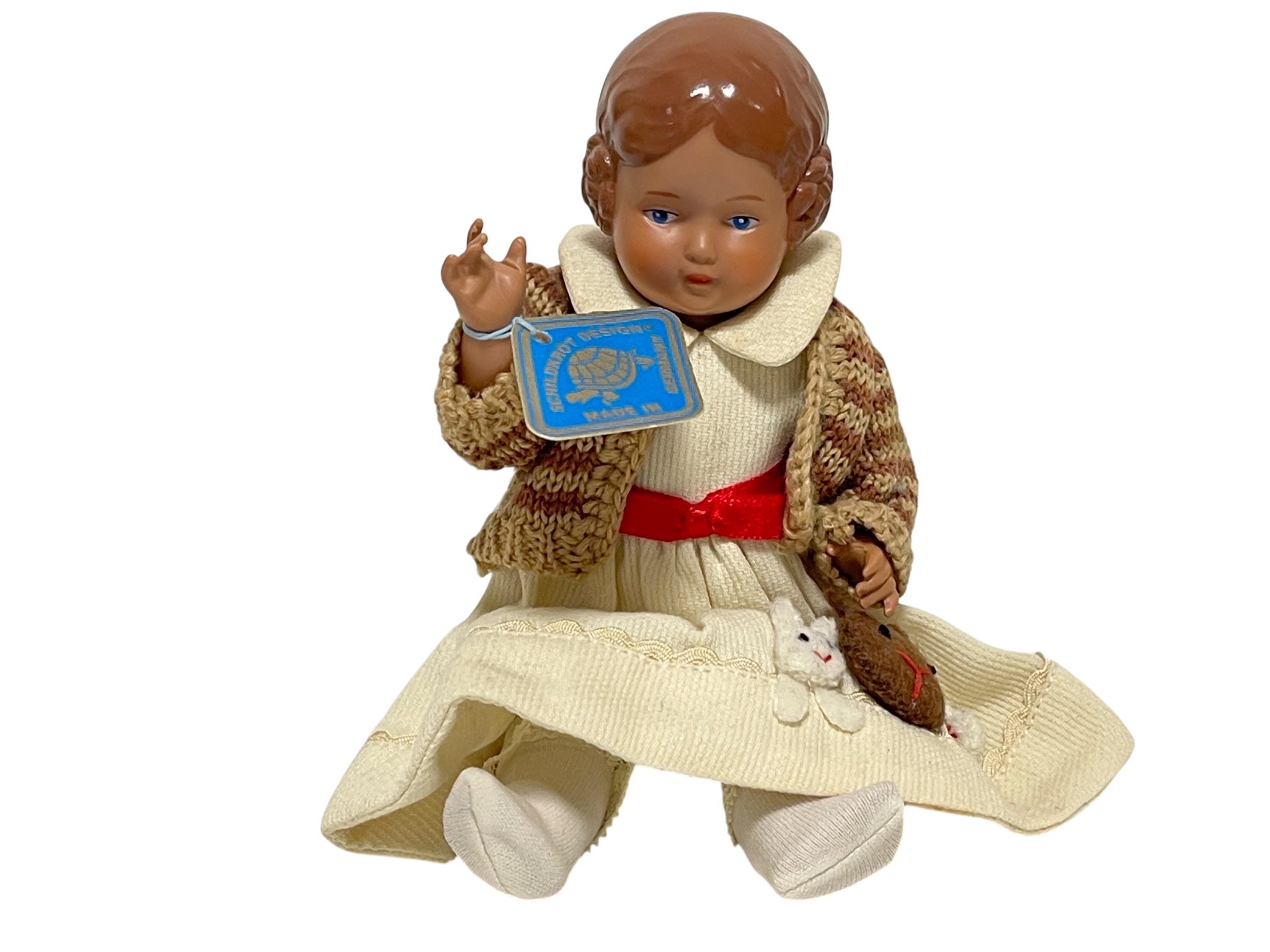 Schildkrötpuppe Puppe Vinyl Puppe 18 cm. Top Zustand  