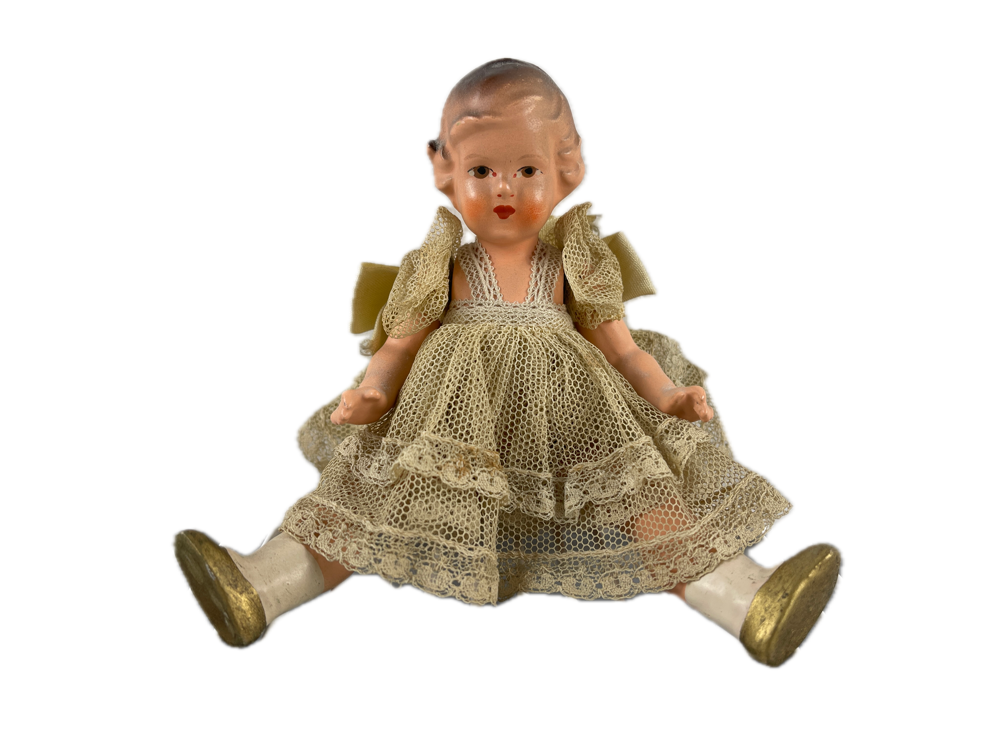 Künstlerpuppe alte Puppe 18 cm Zustand siehe Fotos