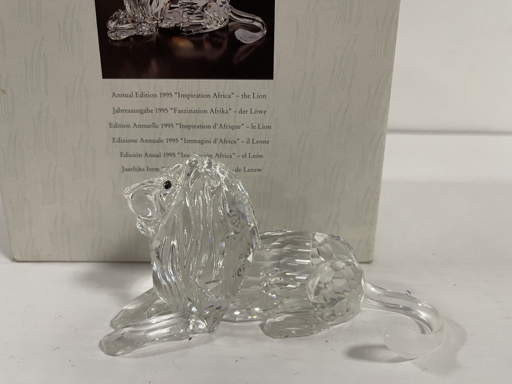 Swarovski Figur 185410 Jahresfigur Löwe 13 cm. Mit Ovp & Zertifikat. Top Zustand 
