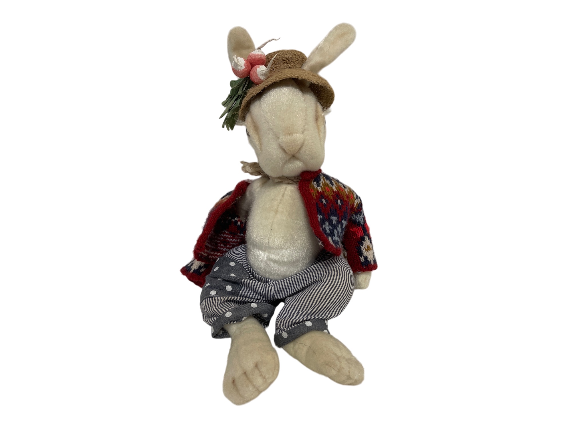 Künstler Stofftier Hase 25 cm. - Top Zustand.   