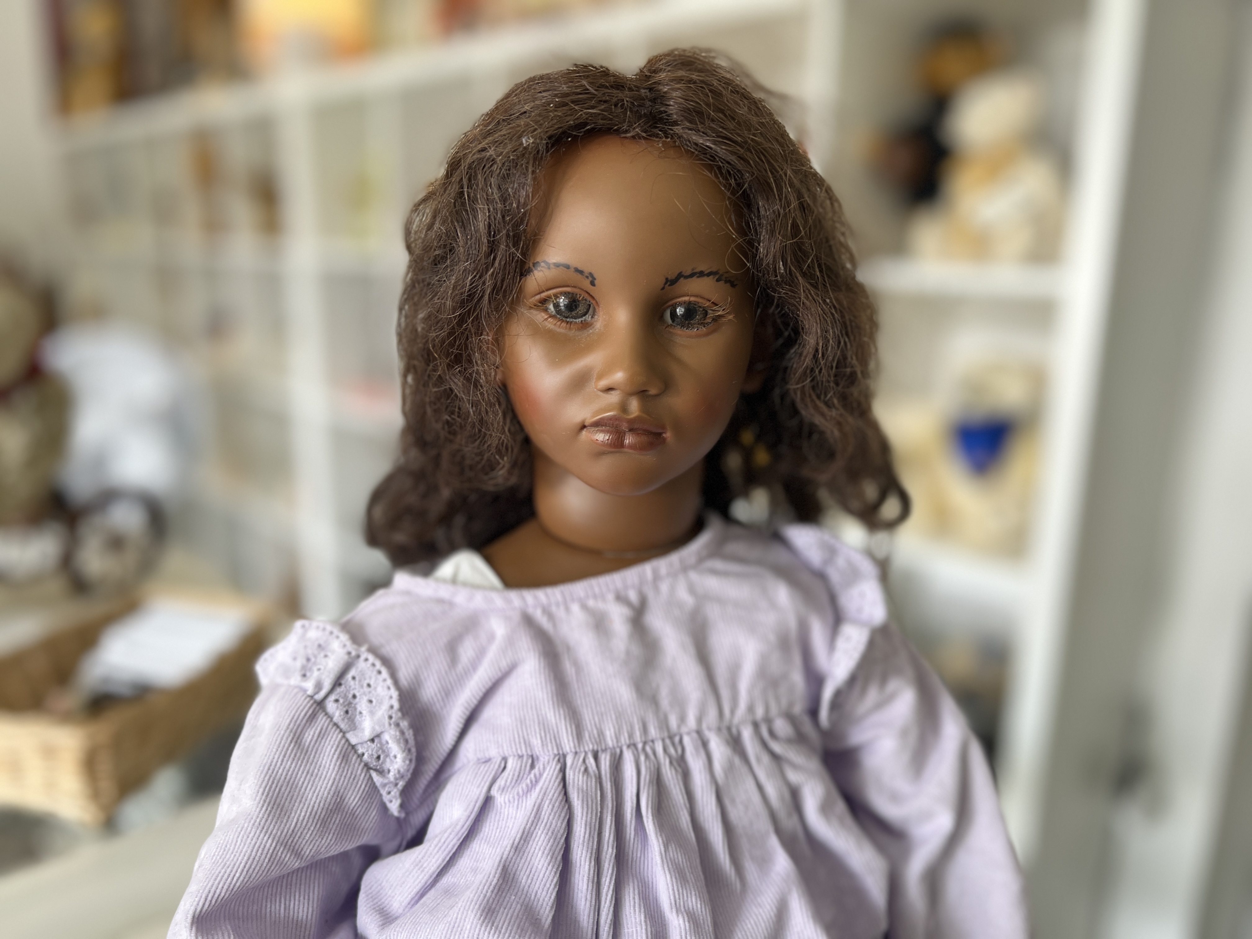  Annette Himstedt Puppe Fatou 60 cm. Top Zustand   