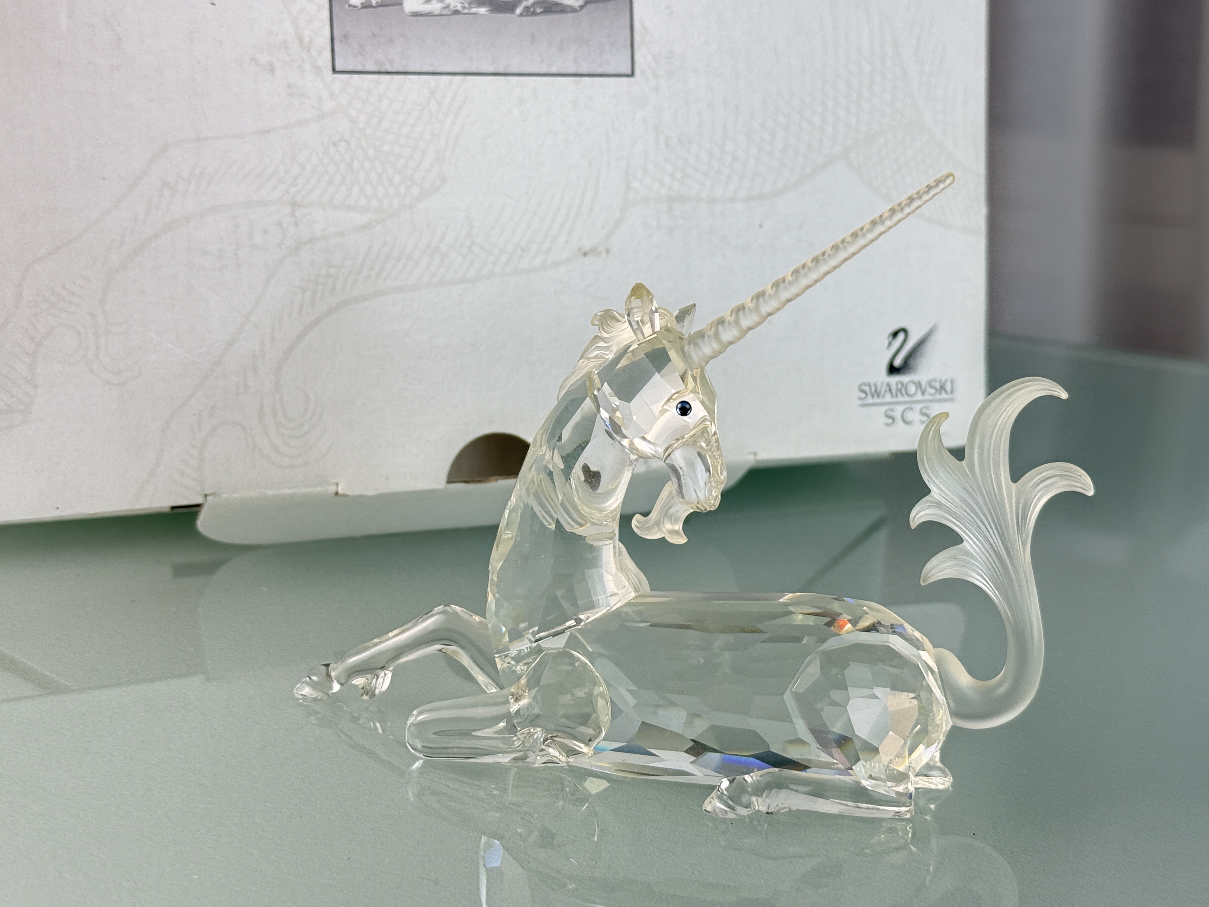  Swarovski Figur 191727 Jahresfigur Einhorn 14 cm. Mit Ovp & Zertifikat. Top Zustand  