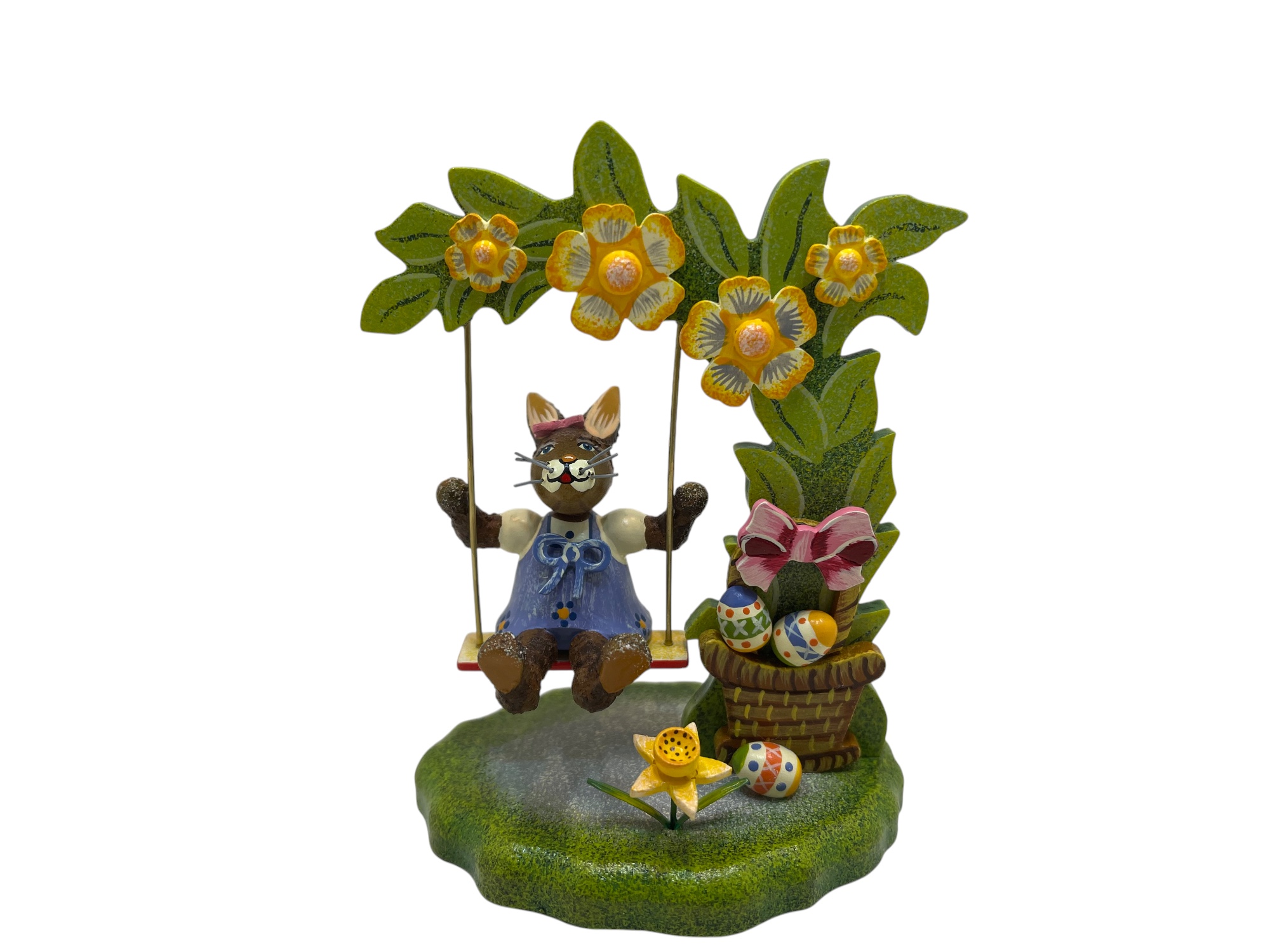 Erzgebirge Sammler Figur Hubrig Hase 8 x 10 cm. Top Zustand      