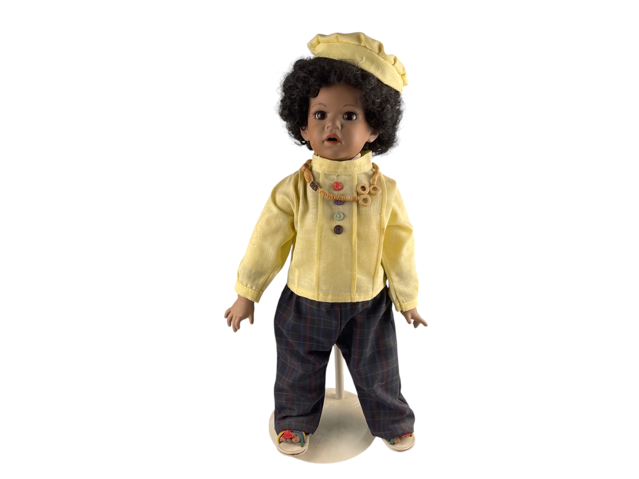 Künstlerpuppe Porzellan Puppe 53 cm. Zustand siehe Fotos