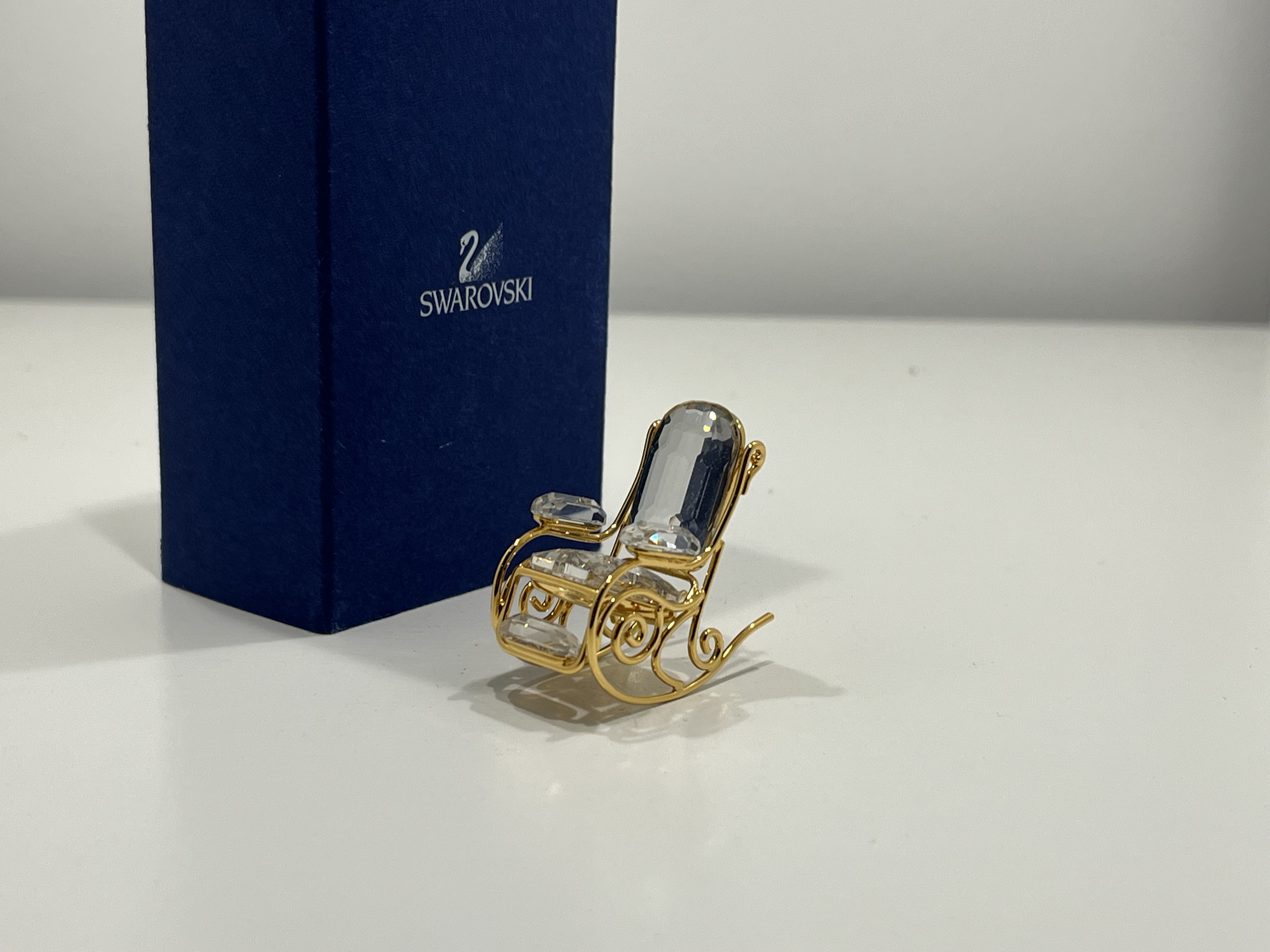  Swarovski Figur 243442 Schaukelstuhl 3 cm. Mit Ovp & Zertifikat. Top Zustand.   
