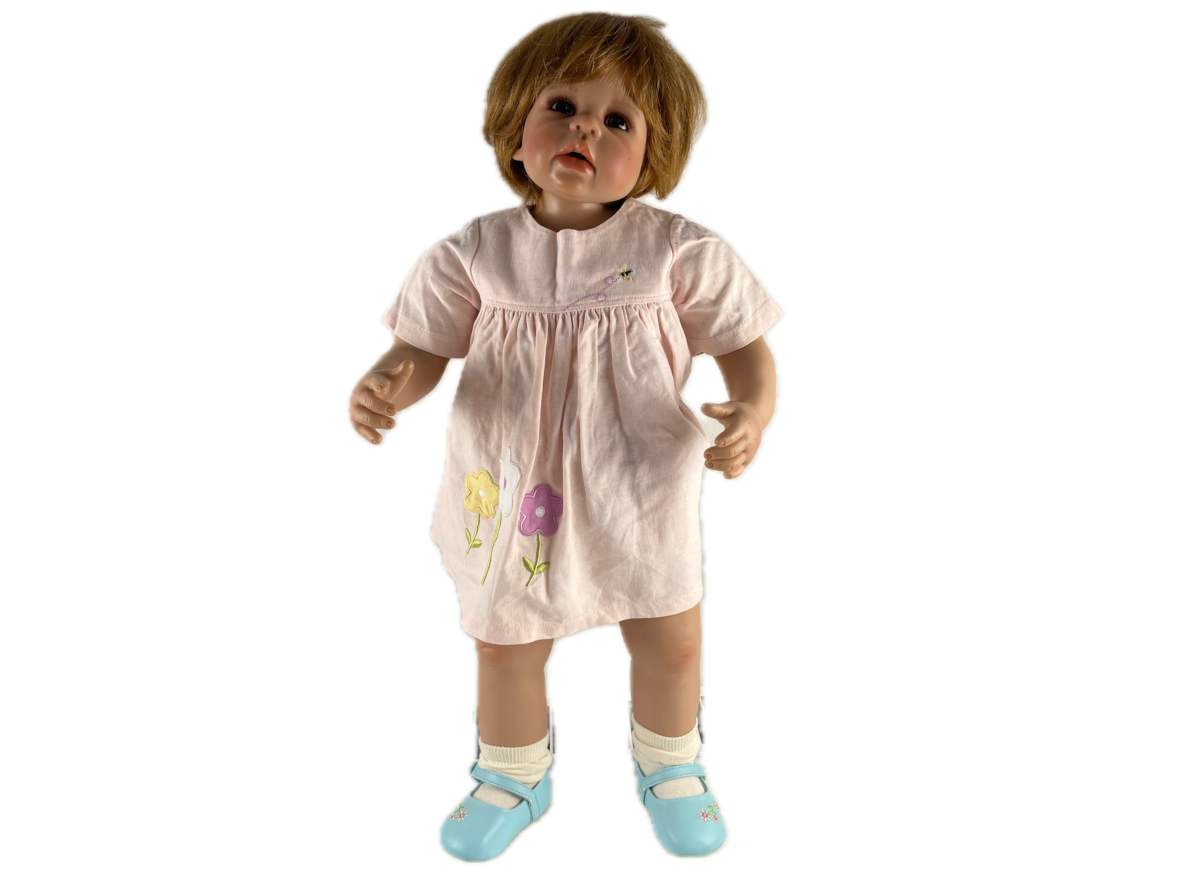 Monika Levenig Künstlerpuppe Vinyl Puppe 65 cm. Top Zustand     