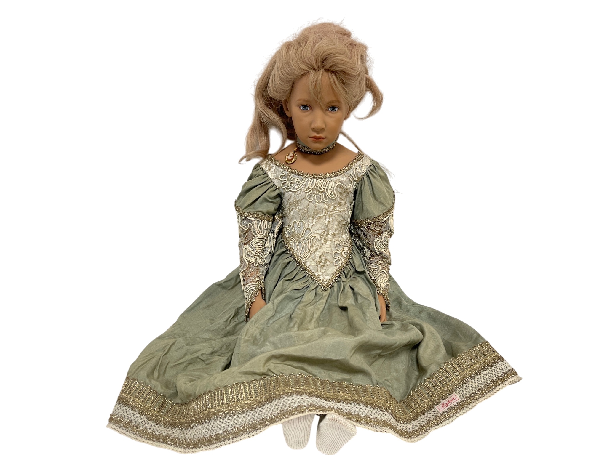 Künstlerpuppe Sigikid Ilse Wippler Vinyl Puppe 67 cm. Top Zustand