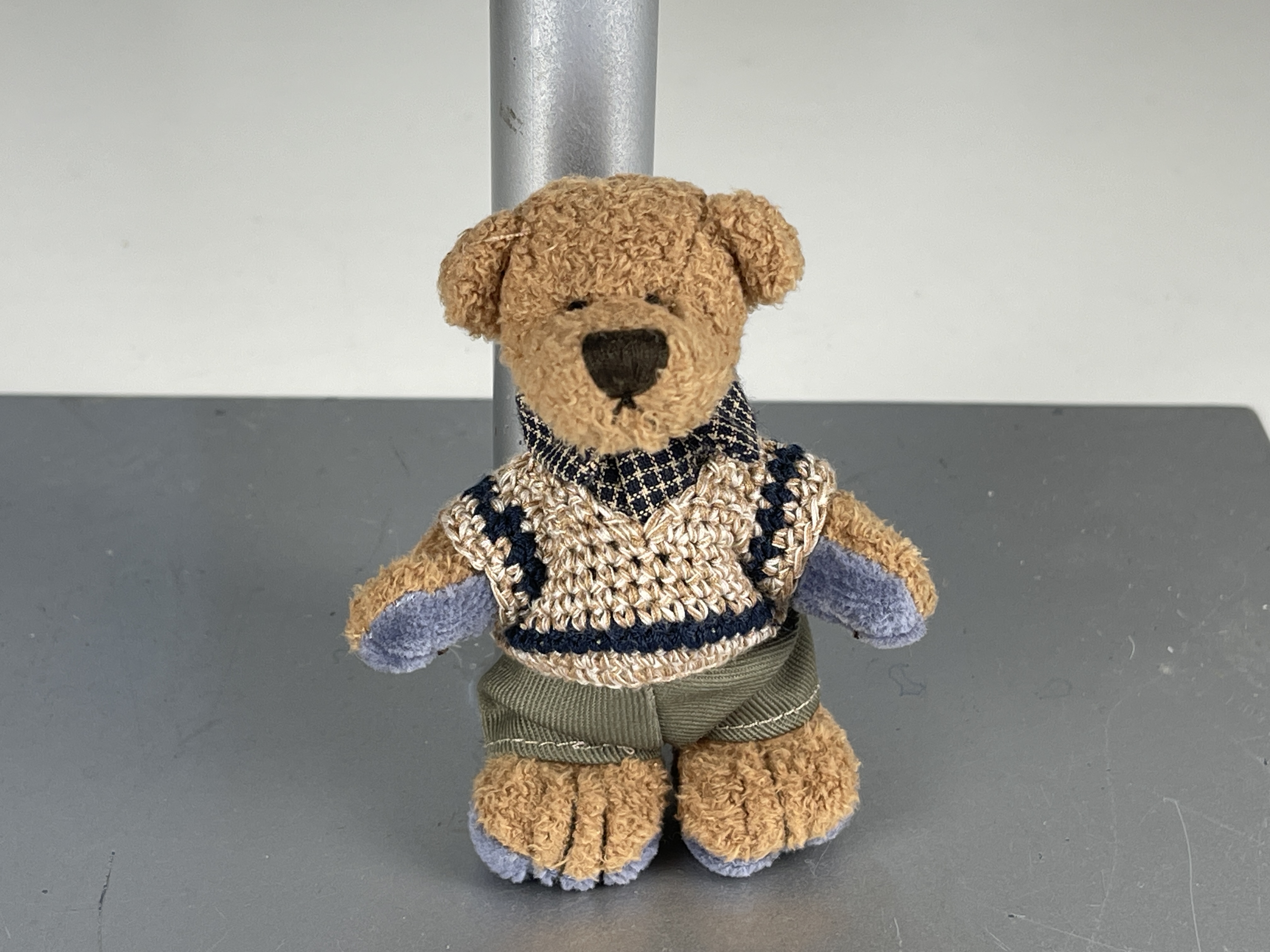 Sammler Stofftier Teddybär 10 cm. Top Zustand 