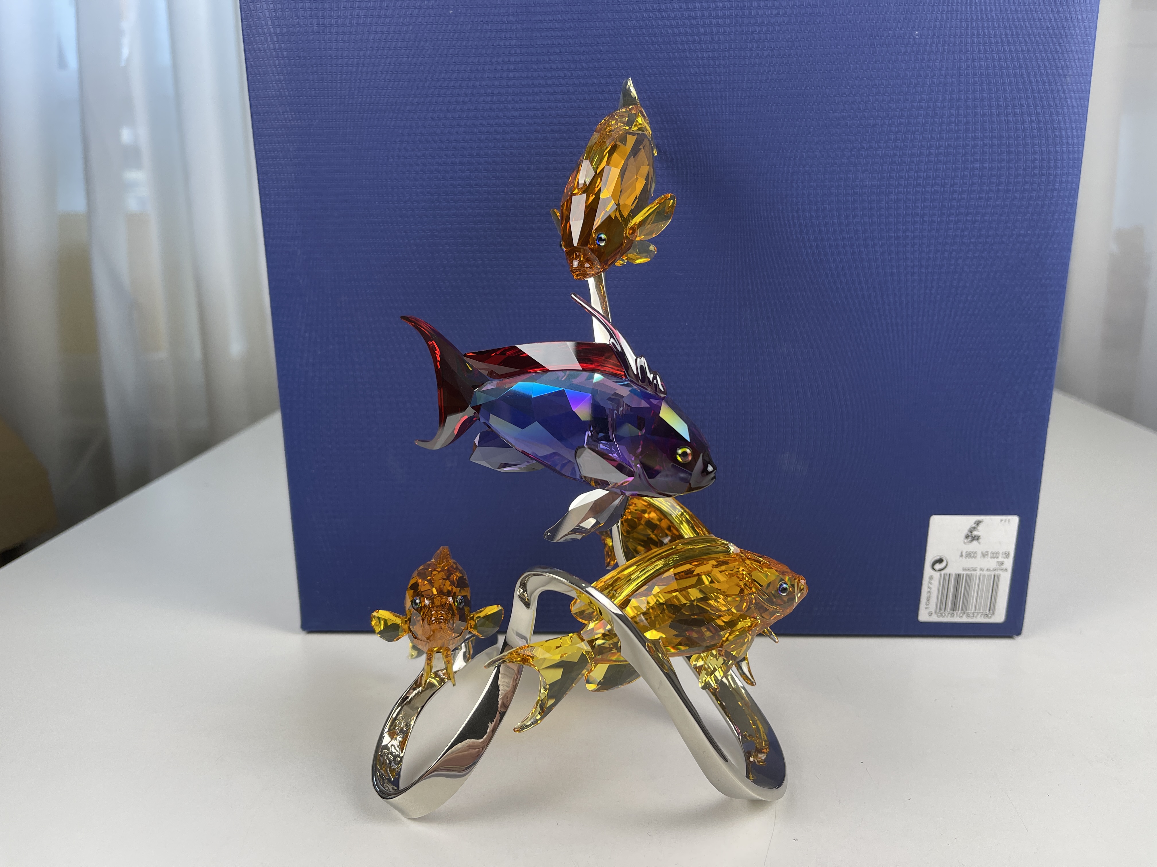 Swarovski Figur 1083778 Fahnenbarsche 21,8 cm. Ovp & Zertifikat. Top Zustand 