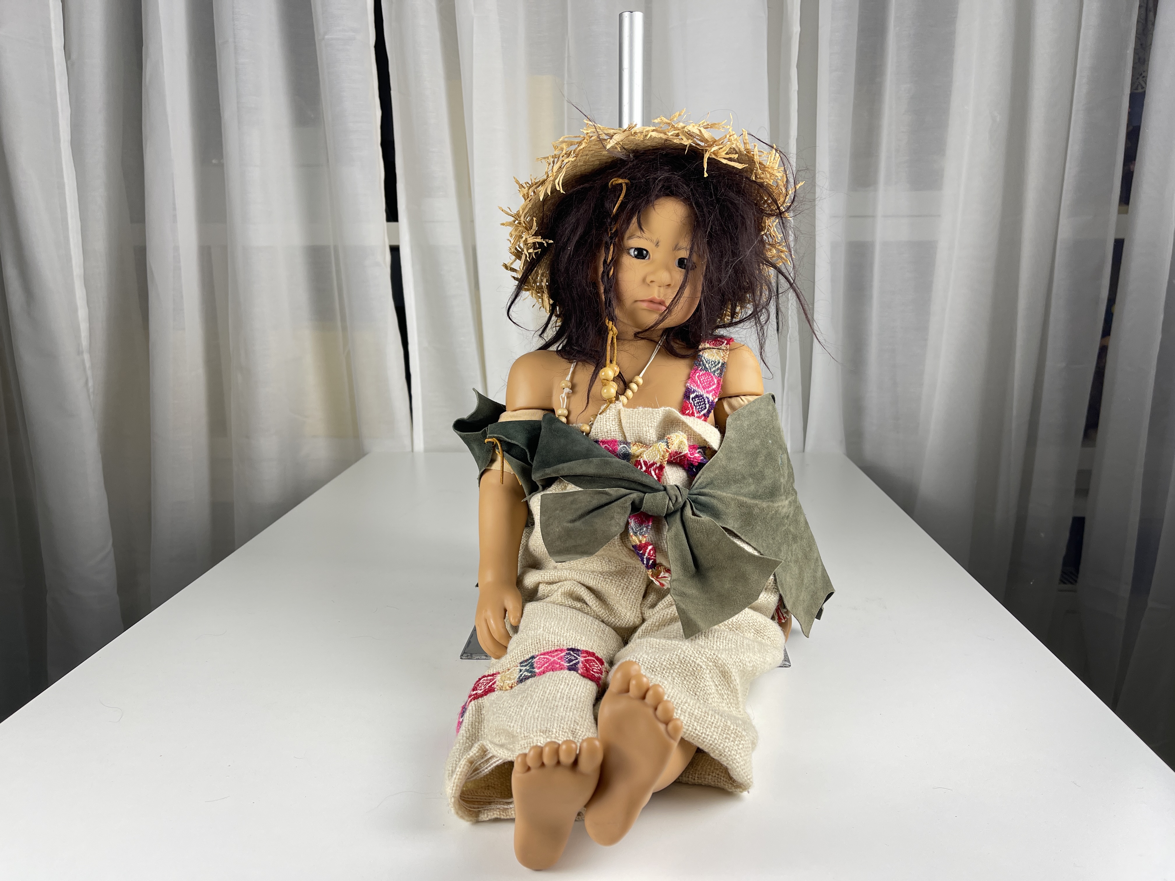 Künstlerpuppe Götz Karin Schmidt Künstlerpuppe Vinyl Puppe 60 cm. Top Zustand 