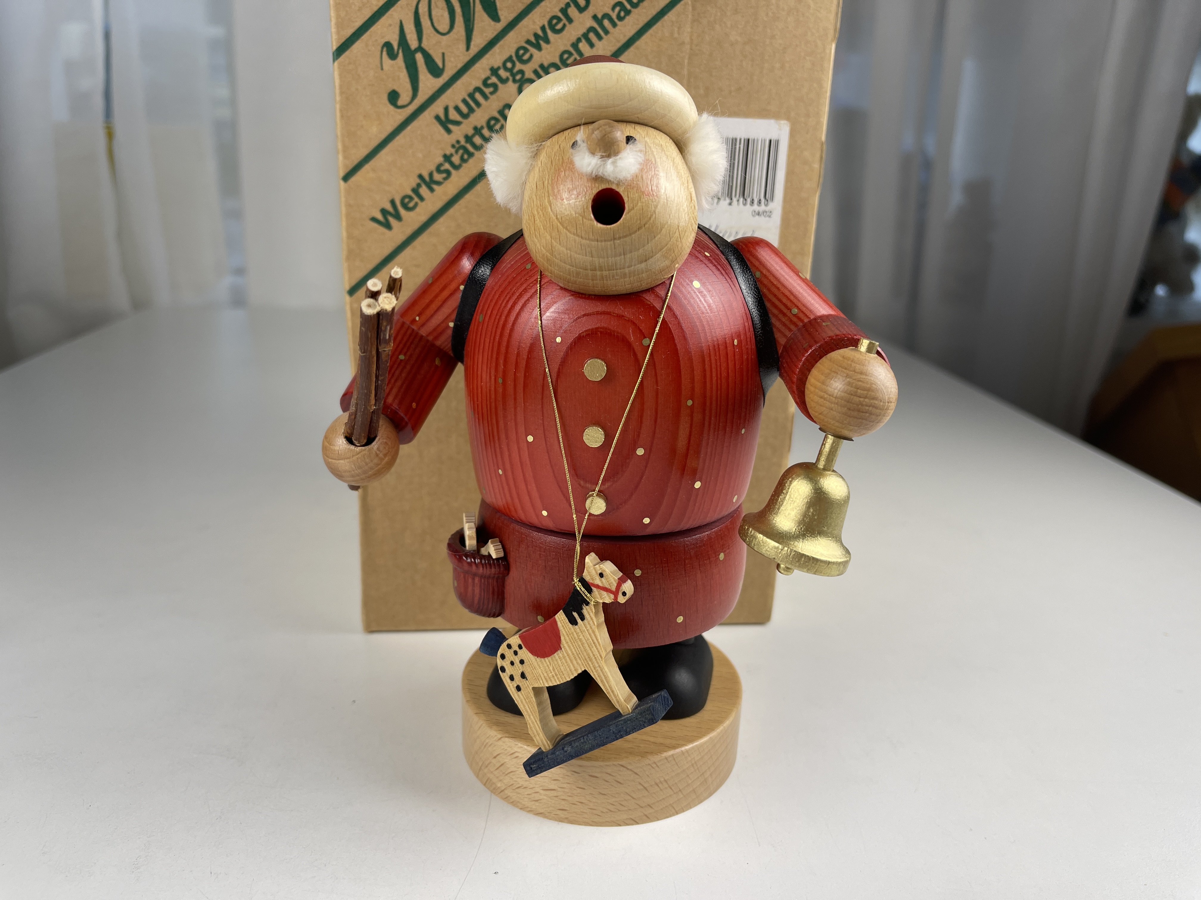 KWO Figur Holz Räuchermännchen 20 cm. Top Zustand