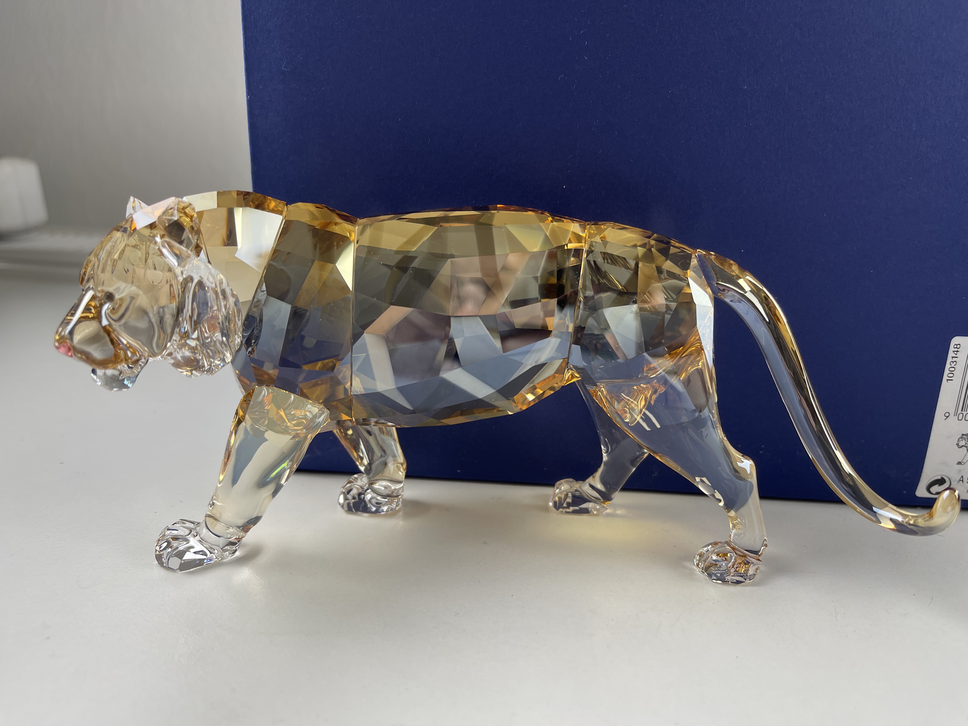 Swarovski Figur 1003148 Tiger 18 cm. Ovp und Zertifikat. Top Zustand  
