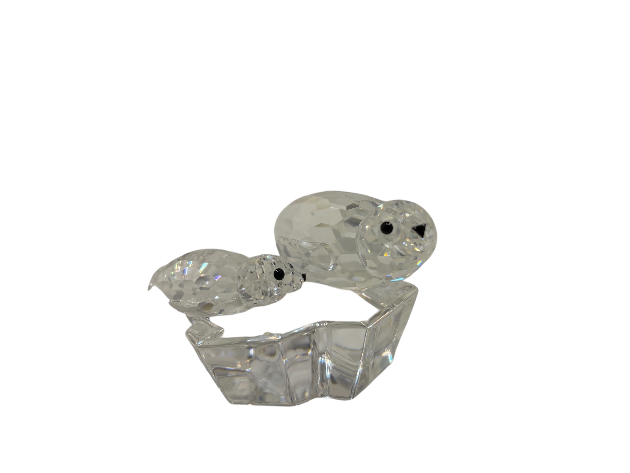 Swarovski Figur 158872 Jahresfigur Die Robben 11 cm. leichter Defekt (+ Unterschrift)