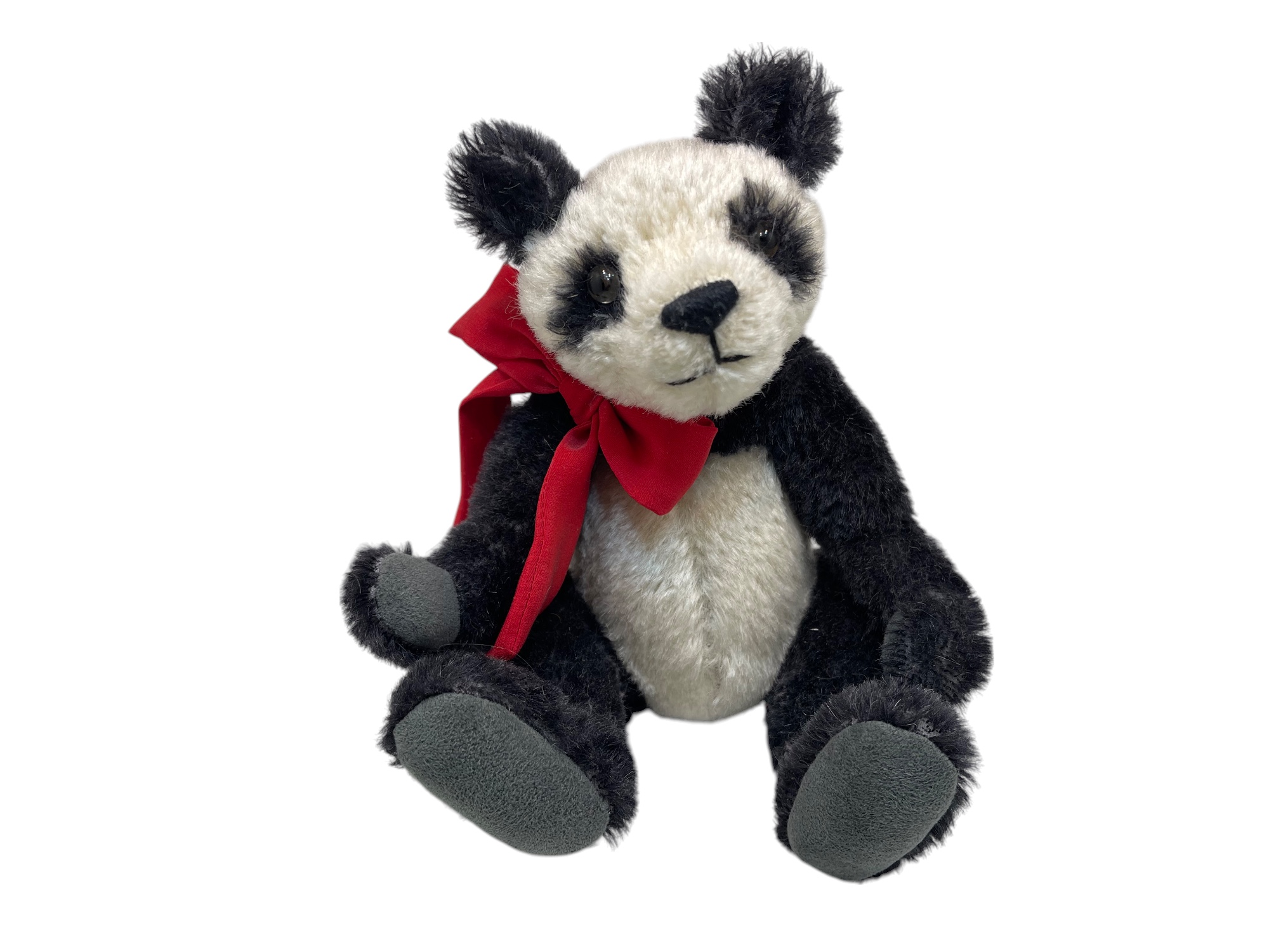 Gaby Schlotz Künstler Stofftier  Panda 27 cm. - Top Zustand.  