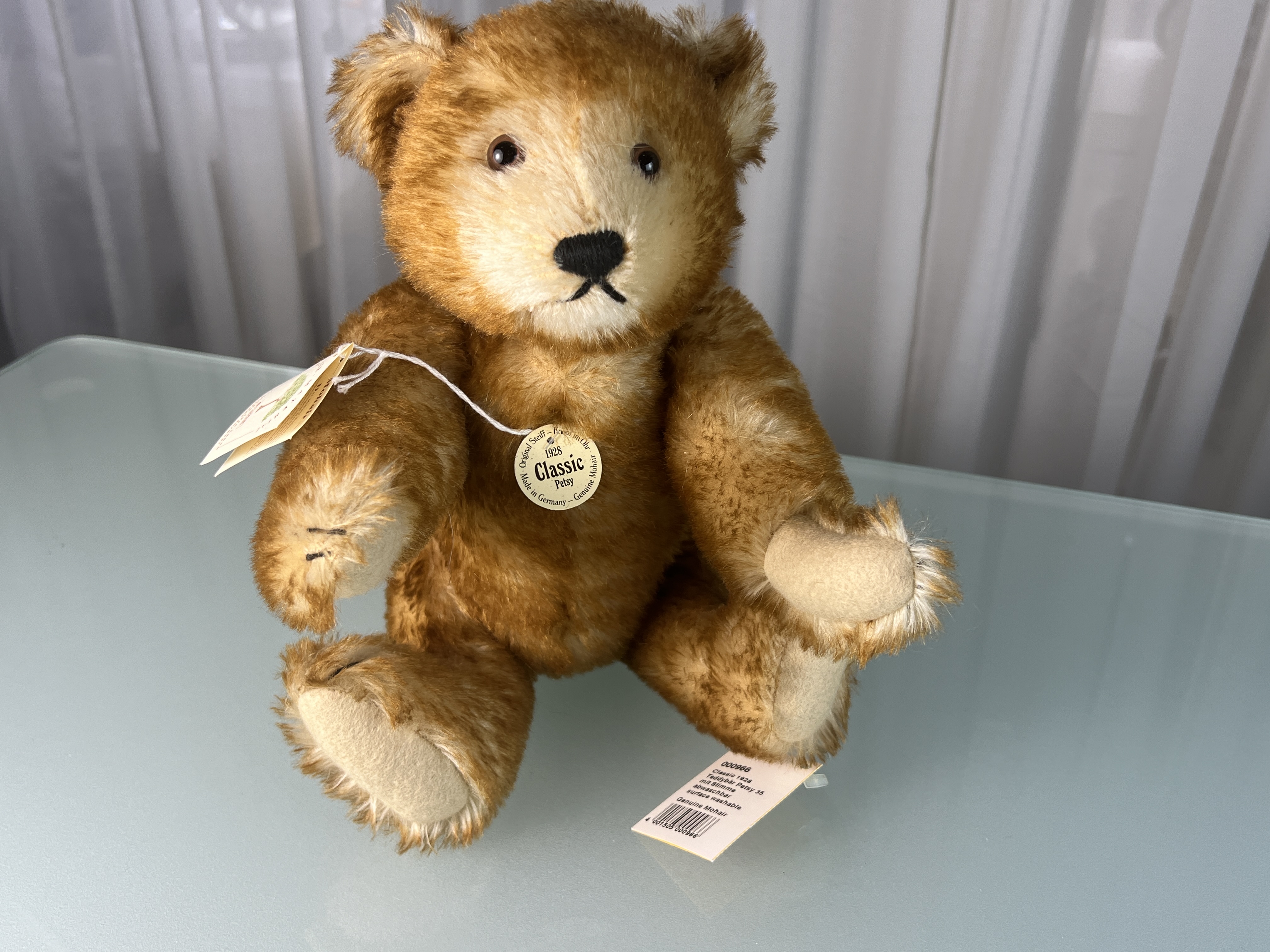 Steiff Tier Teddy Bär 000966 Petsy 35 cm Top Zustand. 