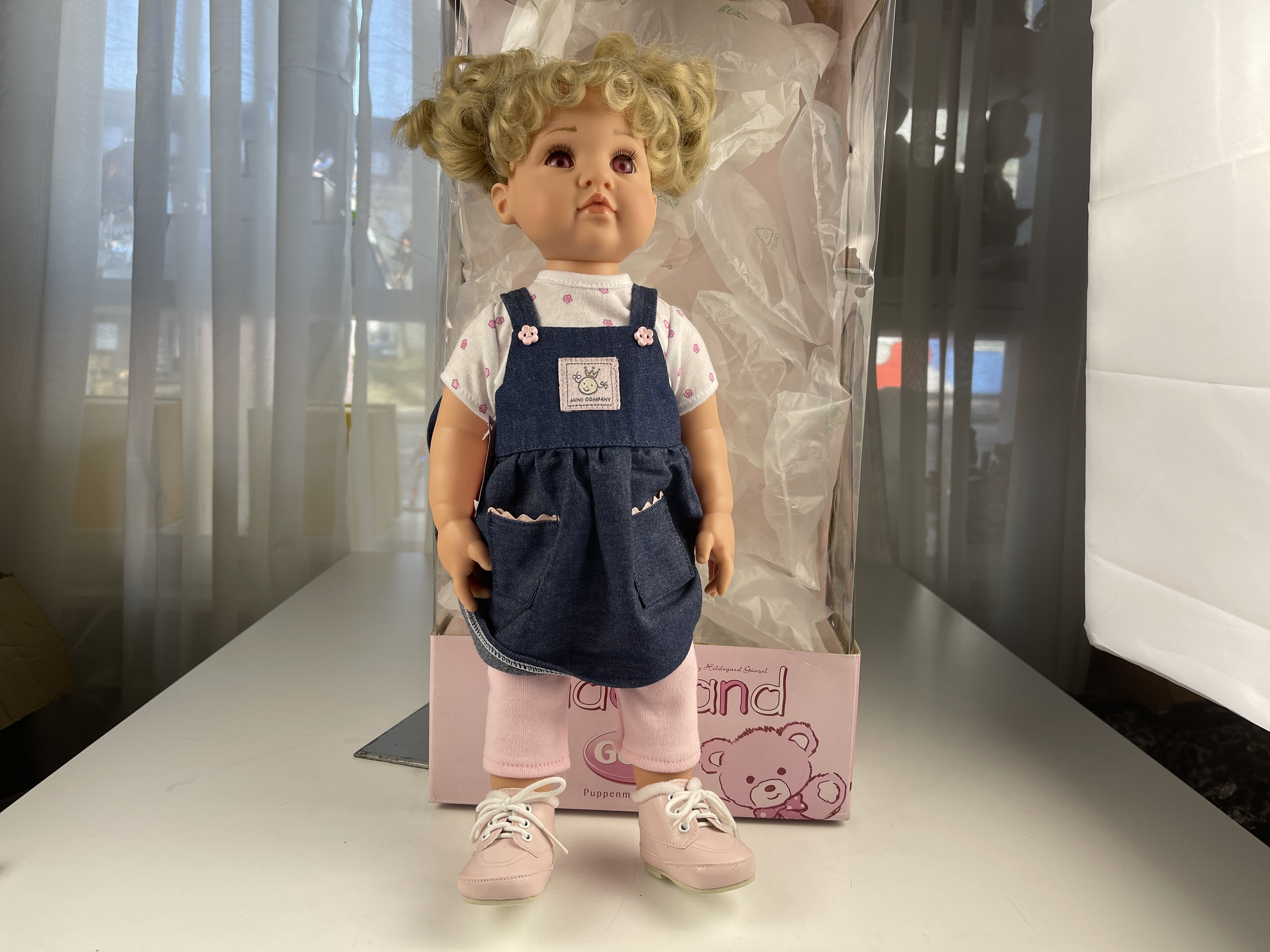 Puppe Hildegard Günzel Vinyl Puppe 42 cm. Top Zustand.   