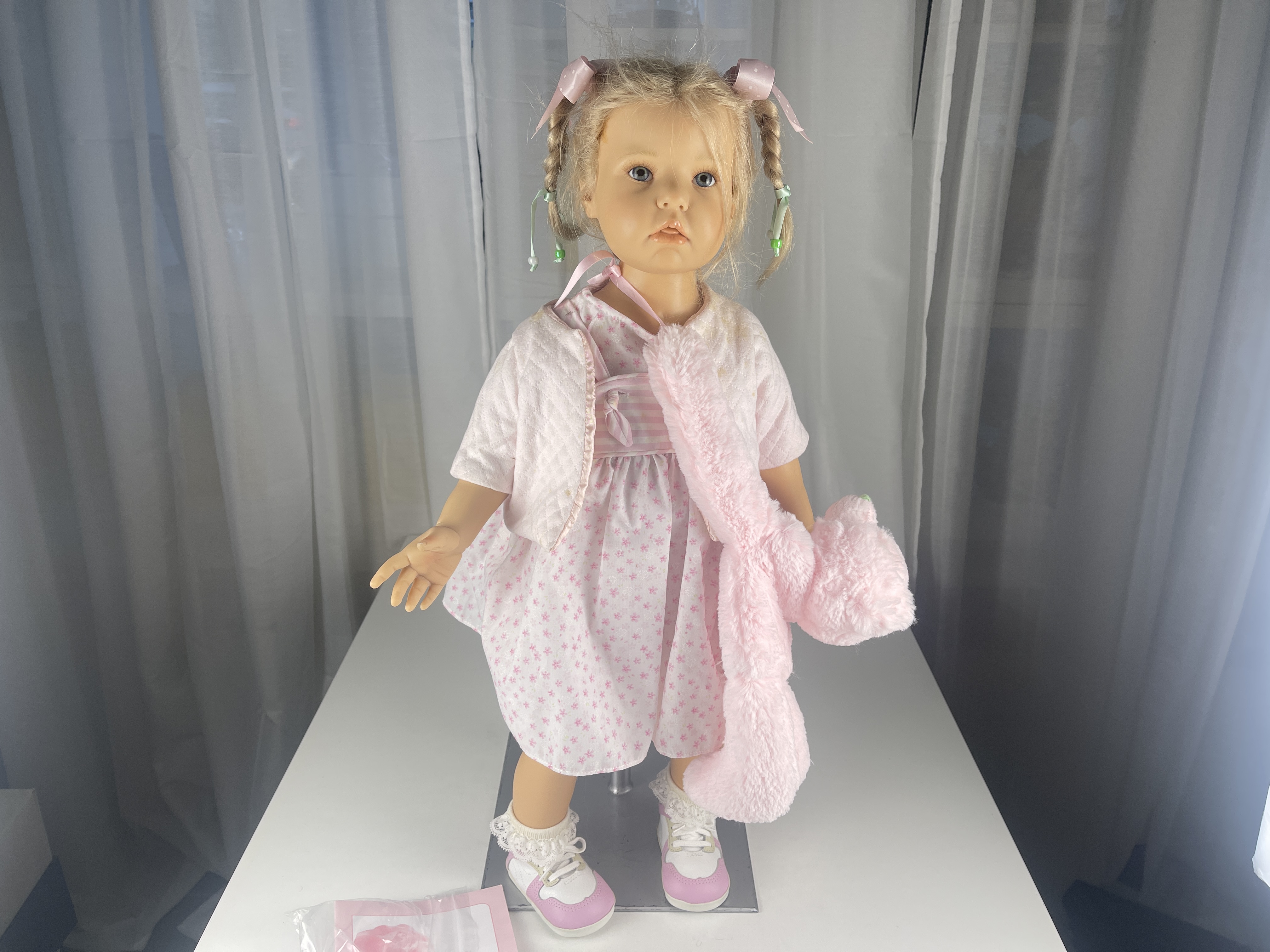 Hildegard Günzel Resin Puppe 70 cm - Zustand siehe Fotos 