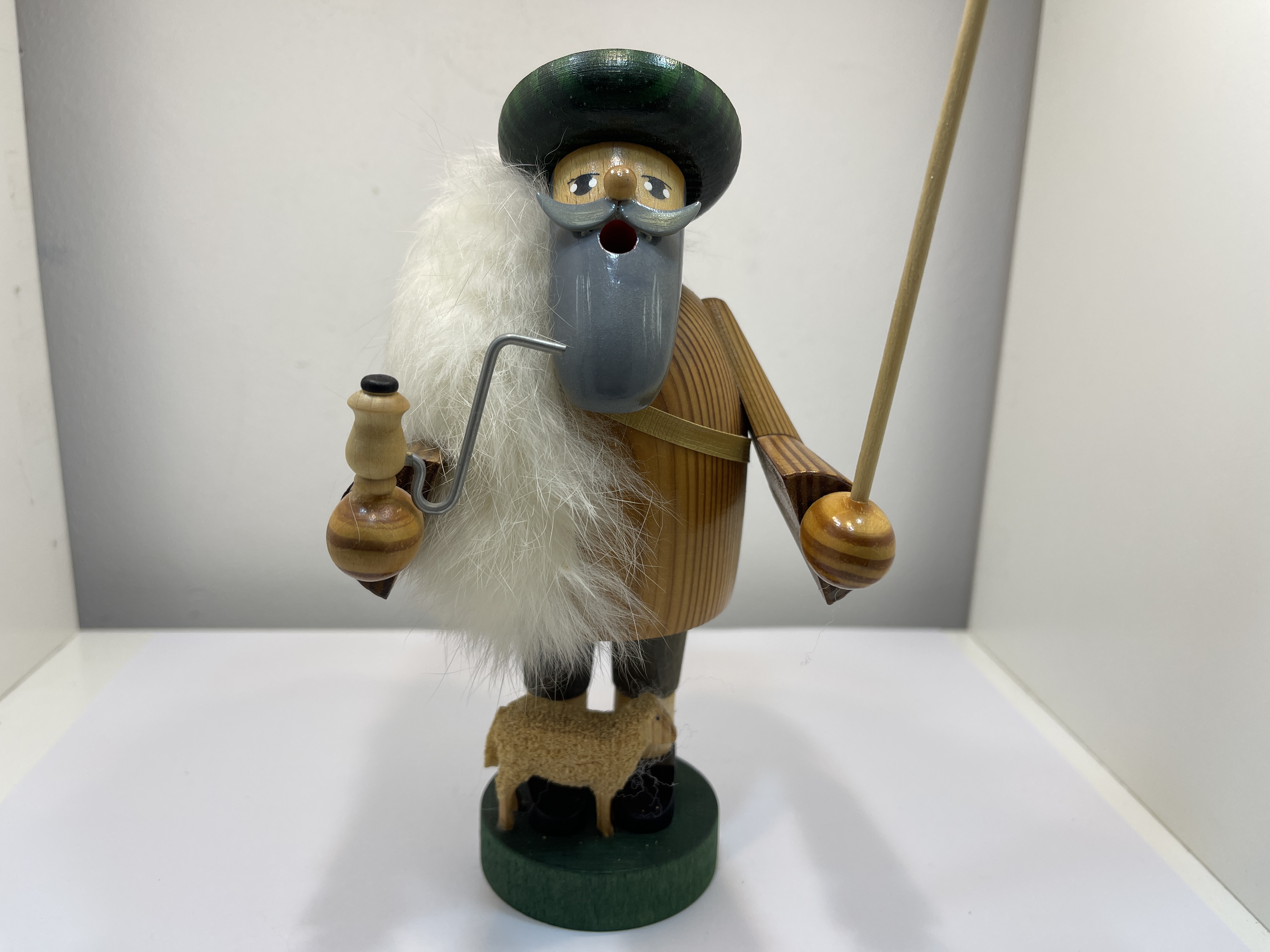 KWO Figur Holz Räuchermännchen 22 cm. Top Zustand    
