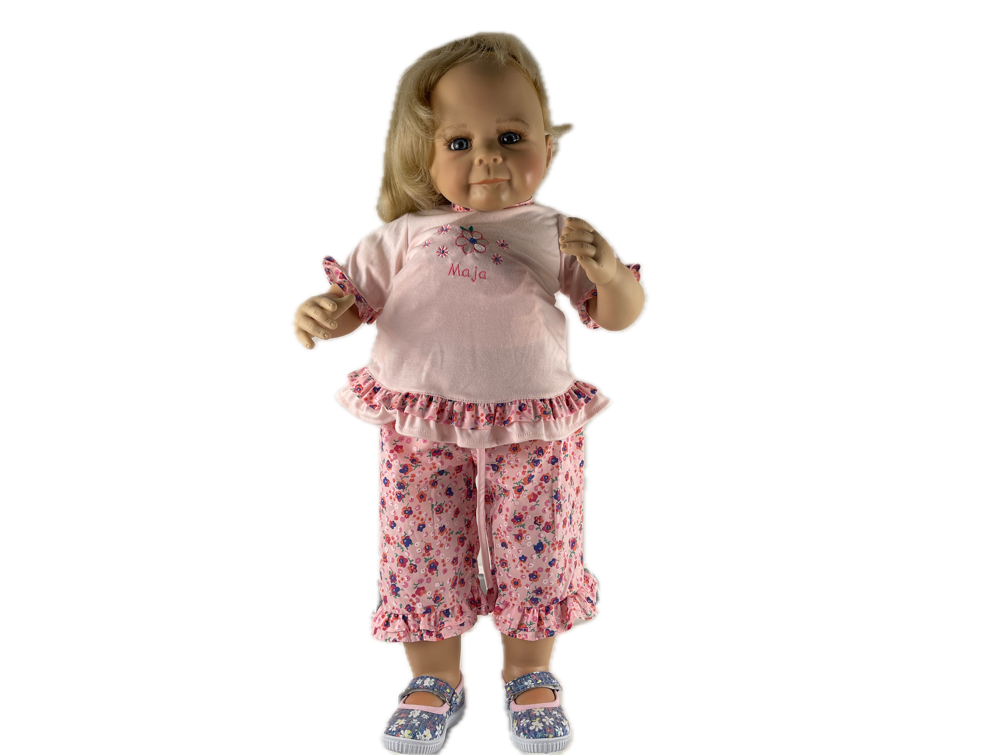 Monika Levenig Künstlerpuppe Vinyl Puppe 68 cm. Top Zustand  
