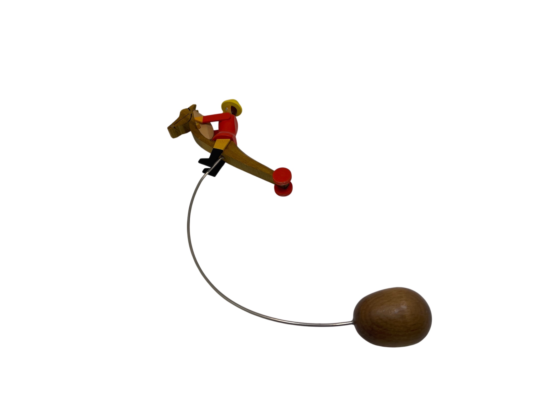  Erzgebirge Figur Wackelreiter 23 cm. Guter Zustand